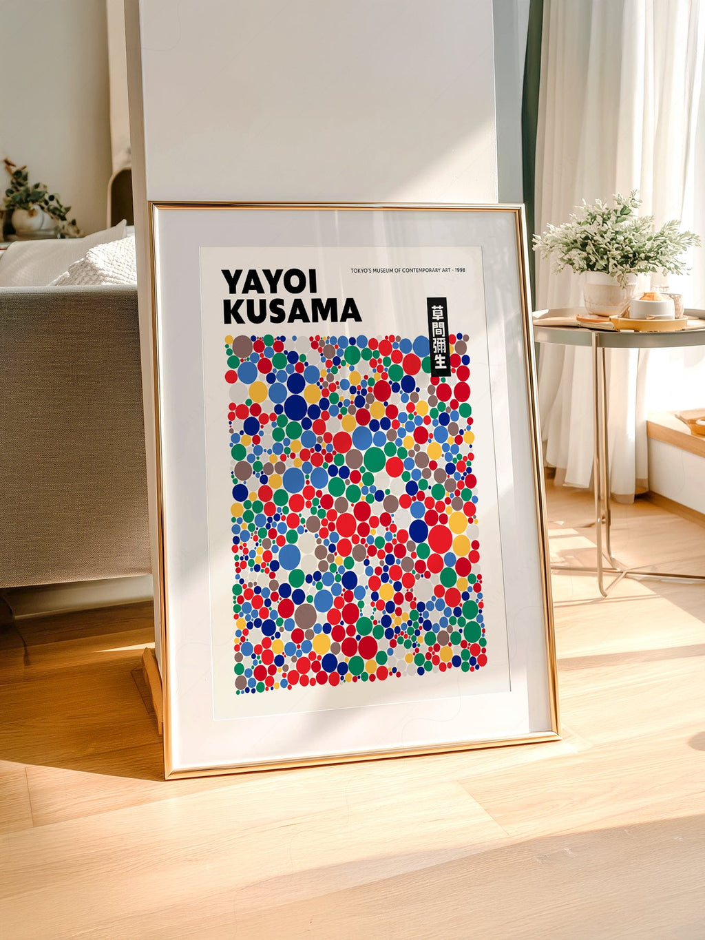 Yayoi Kusama Polka Dot Art Print – Colorful Japanese Pop Art Poster