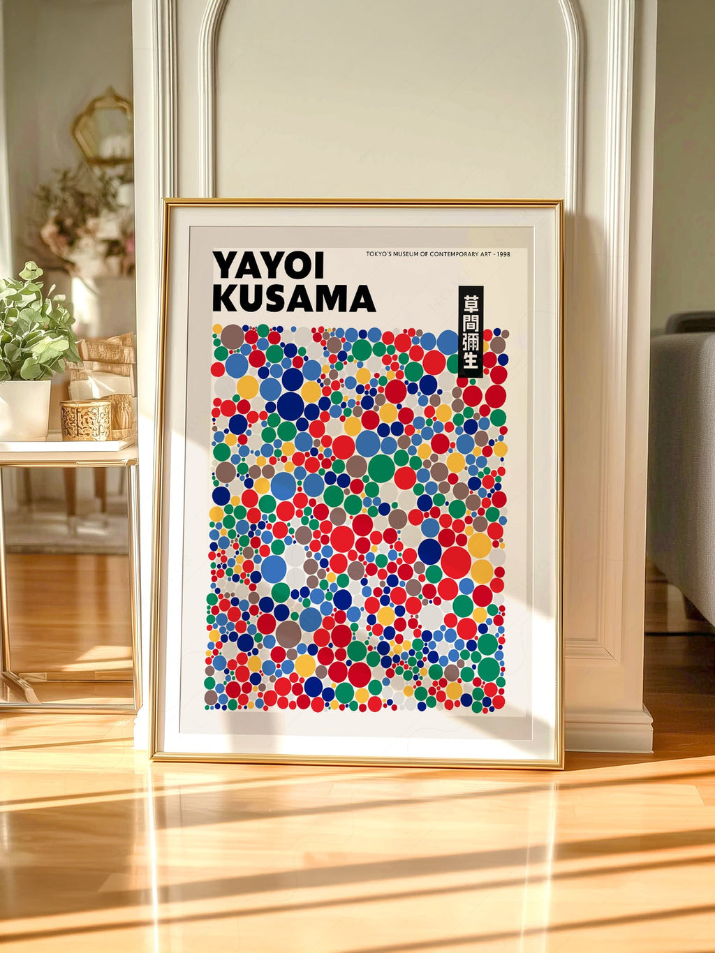 Yayoi Kusama Polka Dot Art Print – Colorful Japanese Pop Art Poster
