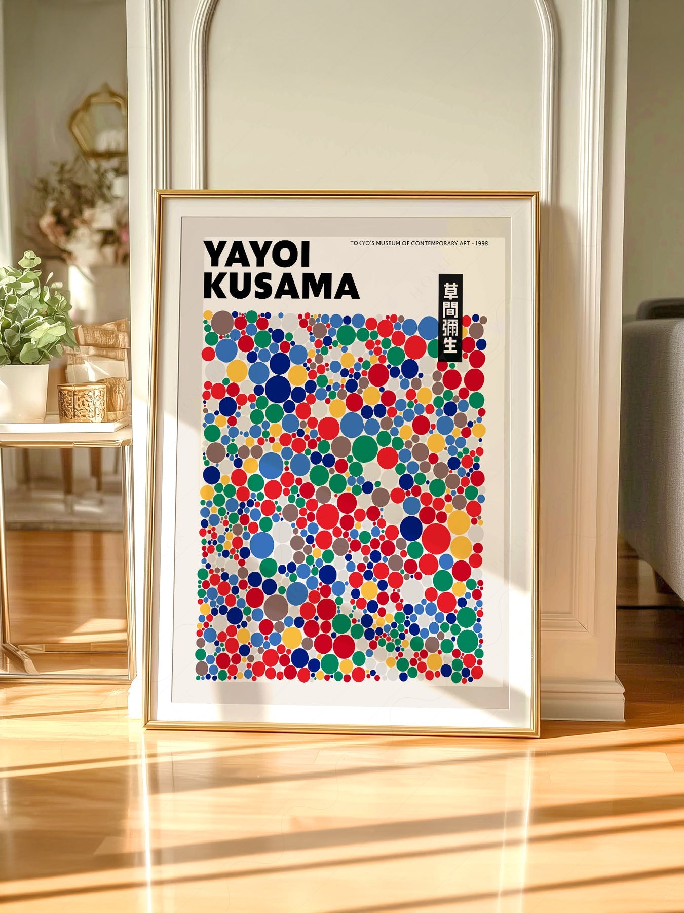 Yayoi Kusama Polka Dot Art Print – Colorful Japanese Pop Art Poster