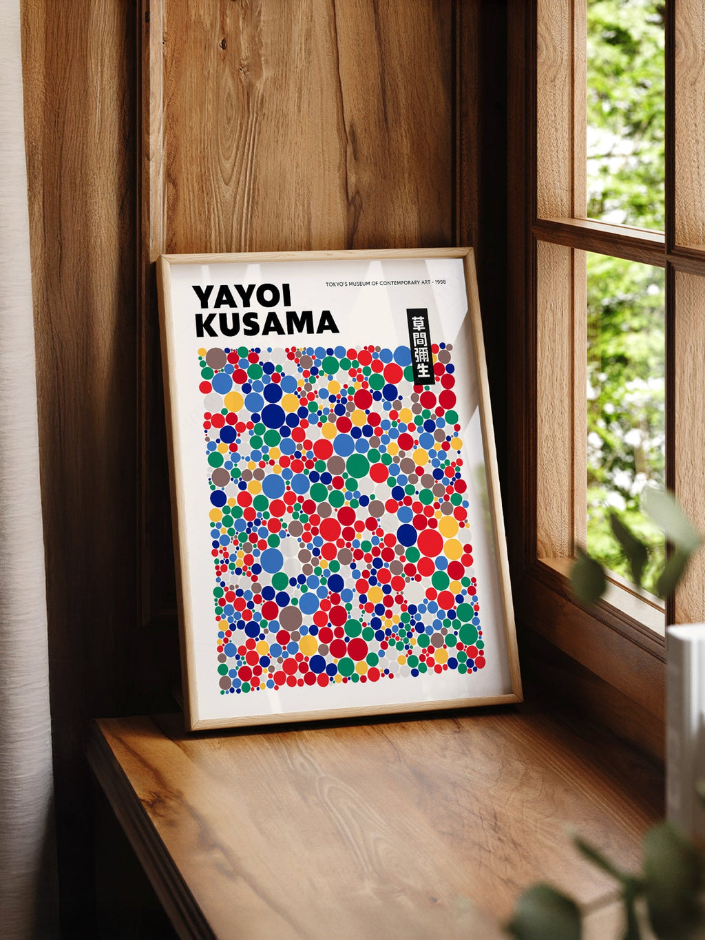 Yayoi Kusama Polka Dot Art Print – Colorful Japanese Pop Art Poster