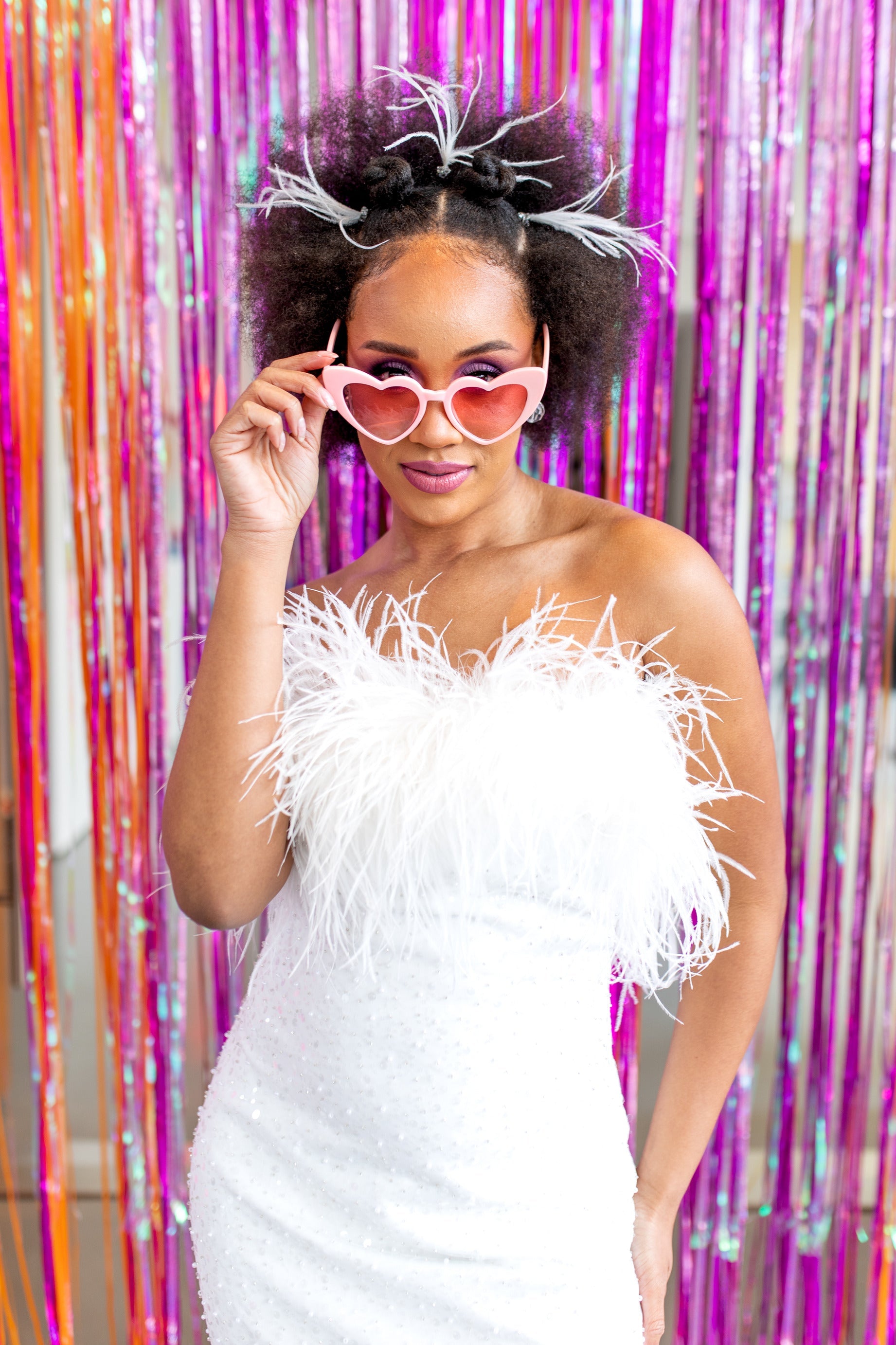 Épingles à cheveux de mariée en plumes d'autruche BRIAR