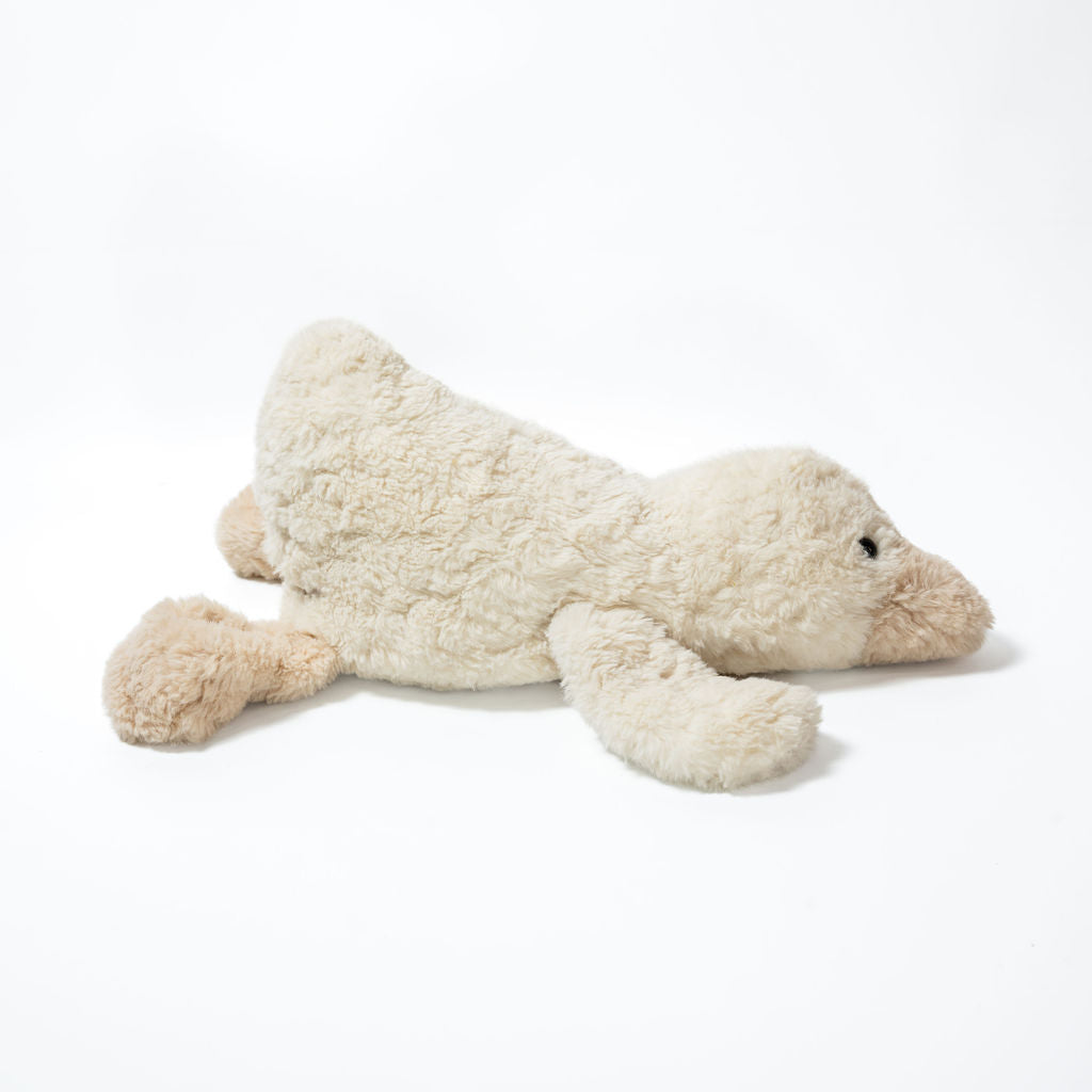 Thermy Buddy™ – Peluche chauffante douillette – Grand canard tout écrasé