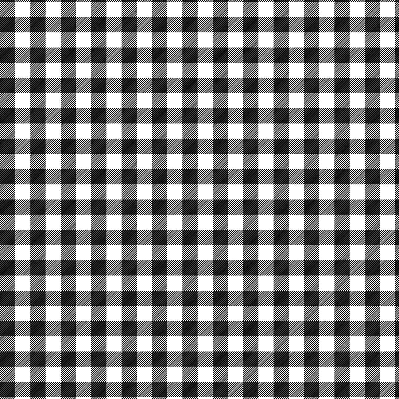 Wilmington Prints' Essentials - Buffalo Check - Blanc/Noir
