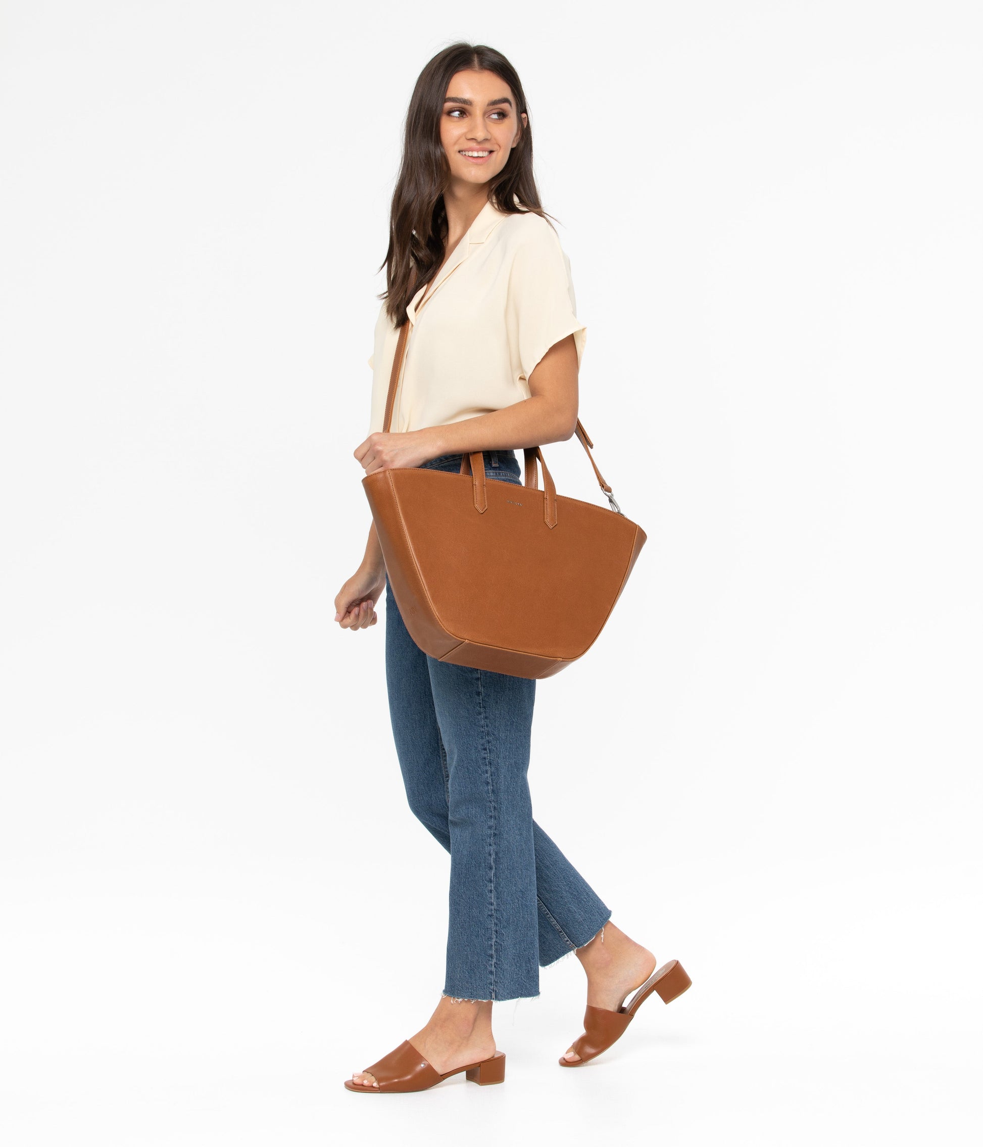 Grand sac fourre-tout végétalien LEEF - Vintage