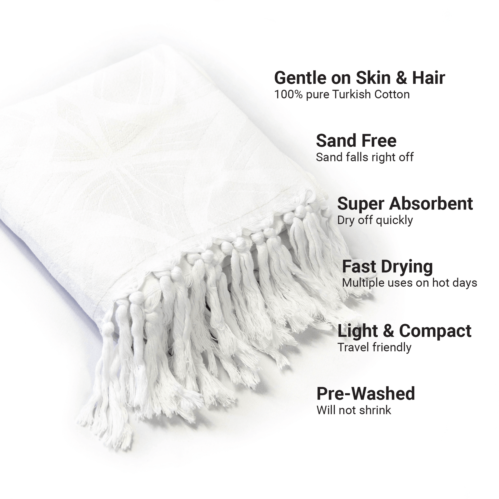 Turkish Towels Canada | Set in White