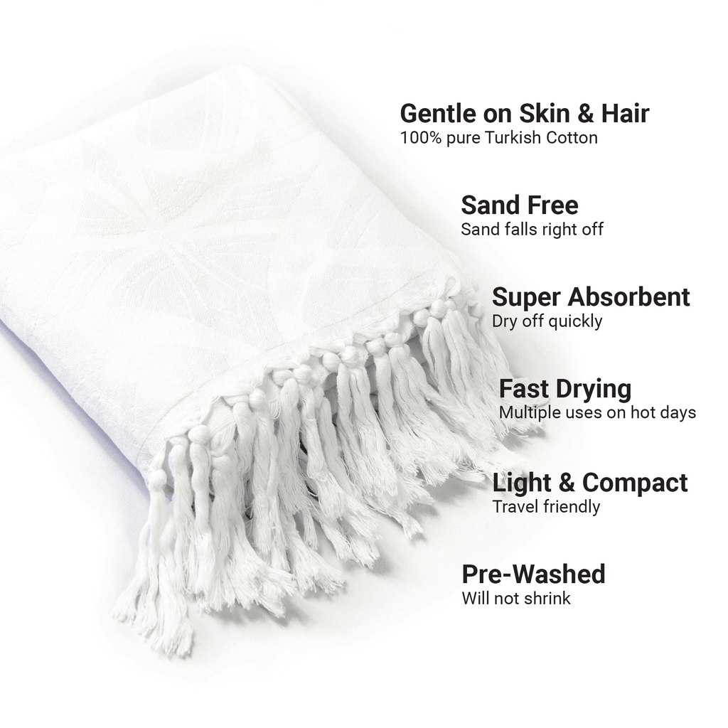 Turkish Towels Canada | Body Towel | White