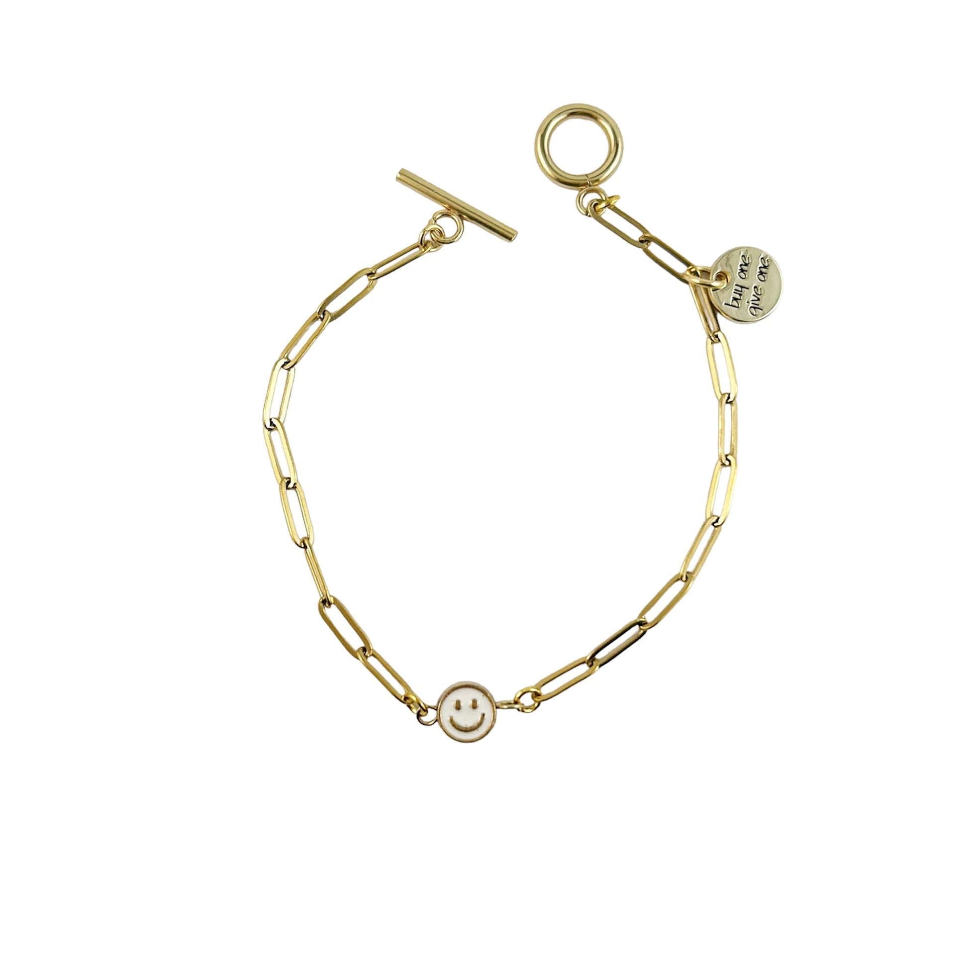 White Happiness Chain Bracelet