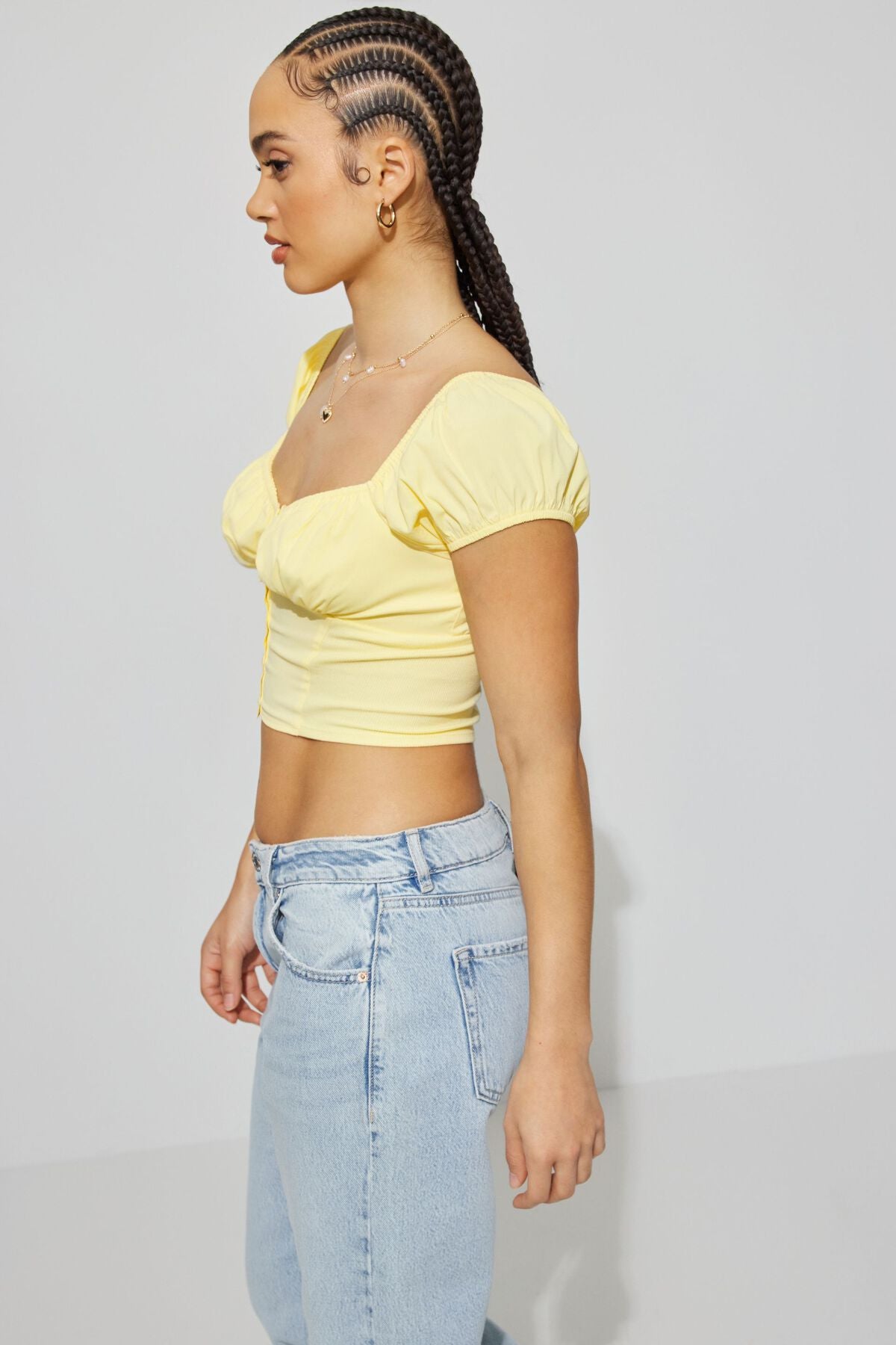 Haut à manches courtes Margot Milkmaid