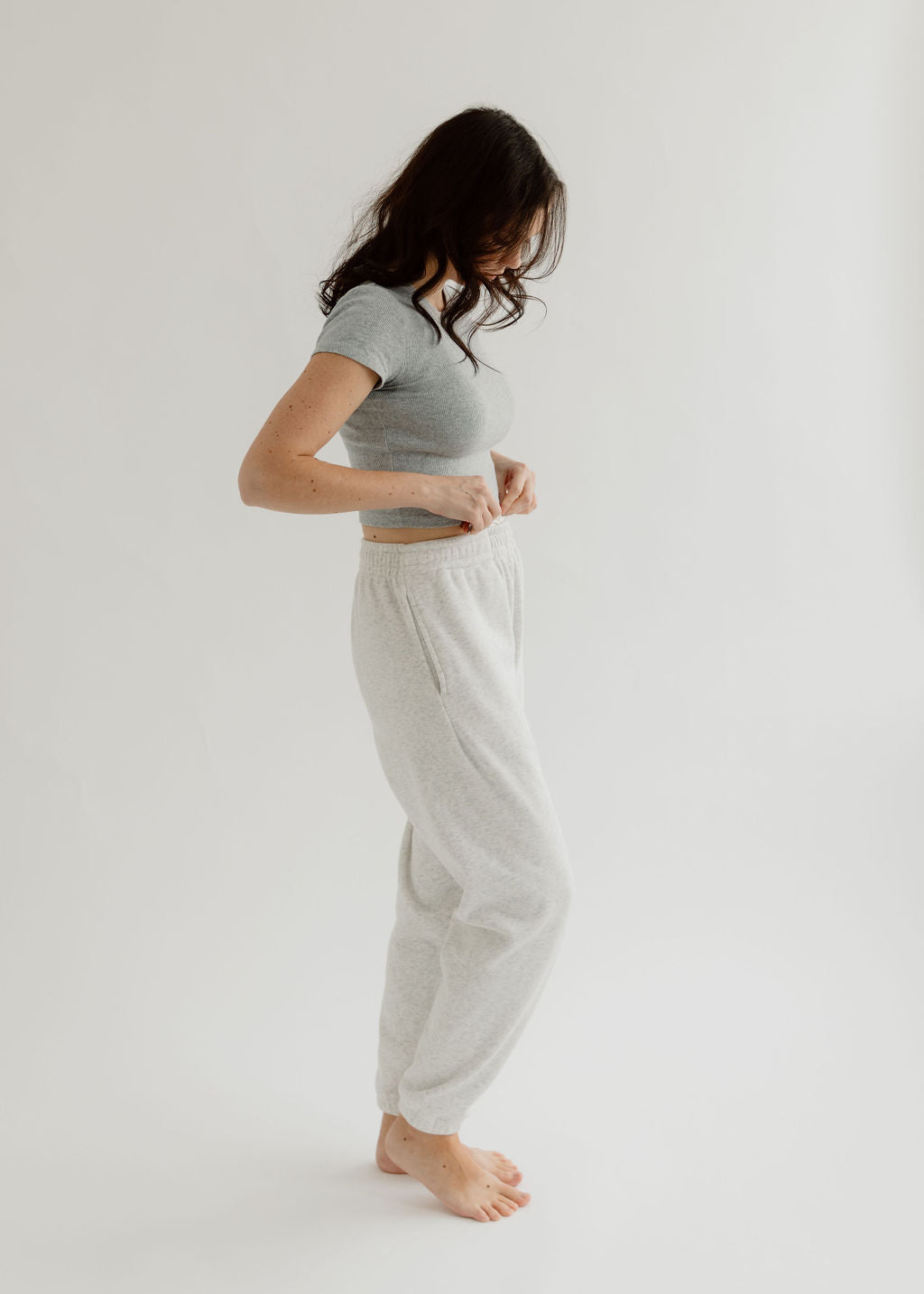 Pantalon de survêtement Cloudwear | Blanc chiné