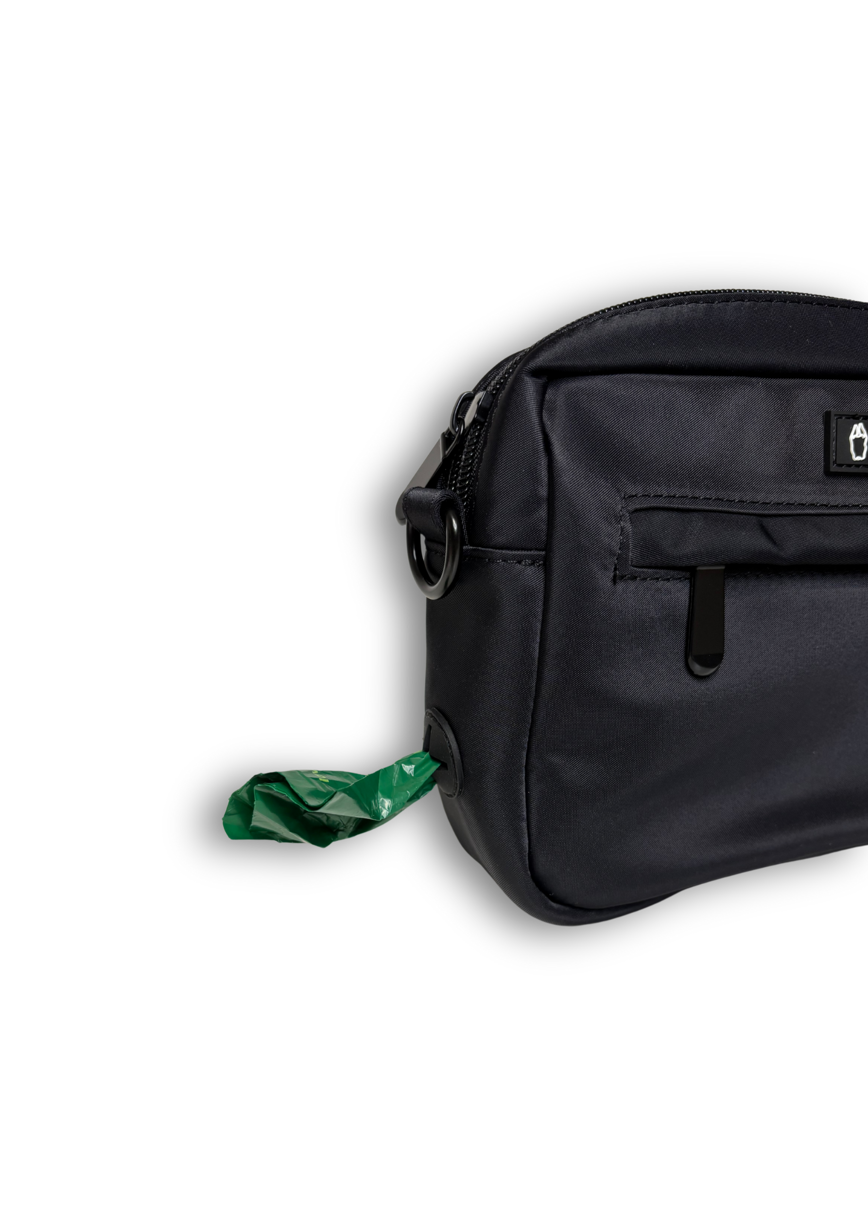 Sac de promenade pour chien à bandoulière avec pochette à friandises