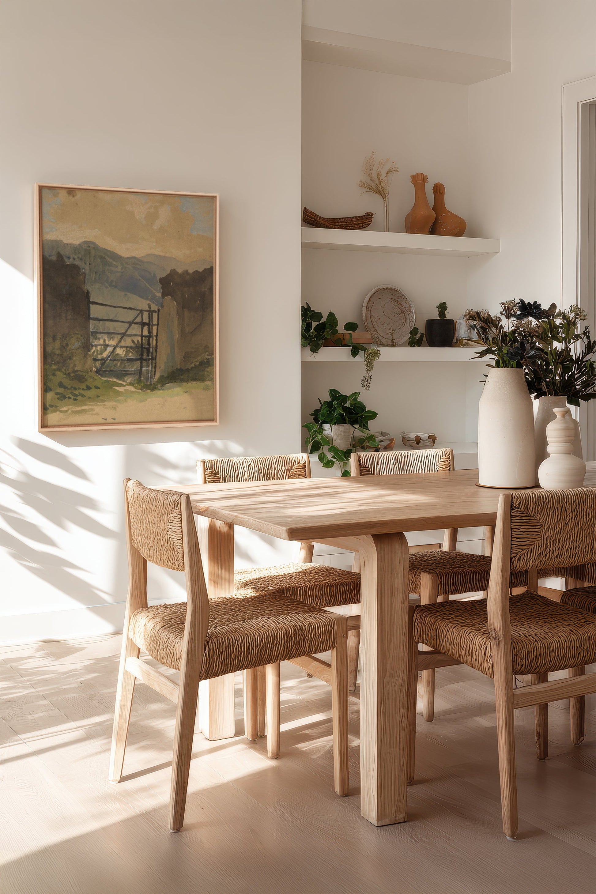 GATE TO THE HILLS, Stretched Canvas Artwork