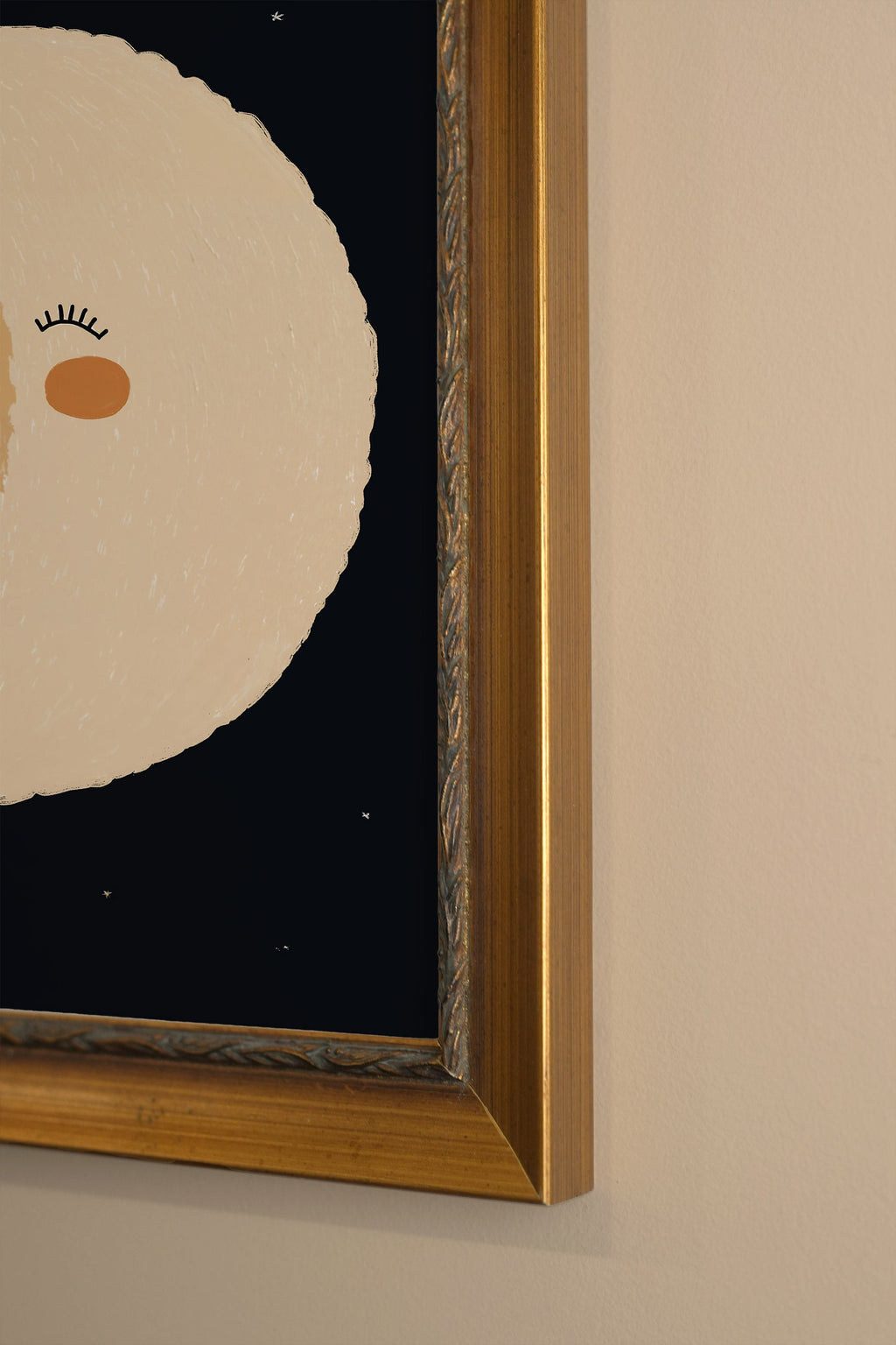 MOON SMILE, VINTAGE GOLD FRAME
