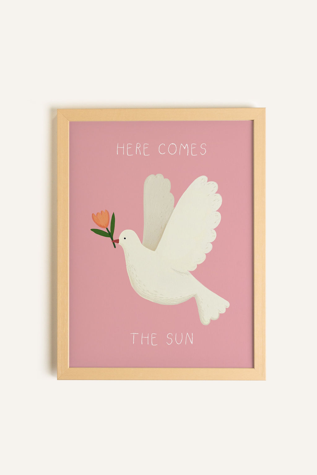 Sun Dove, Framed Canvas
