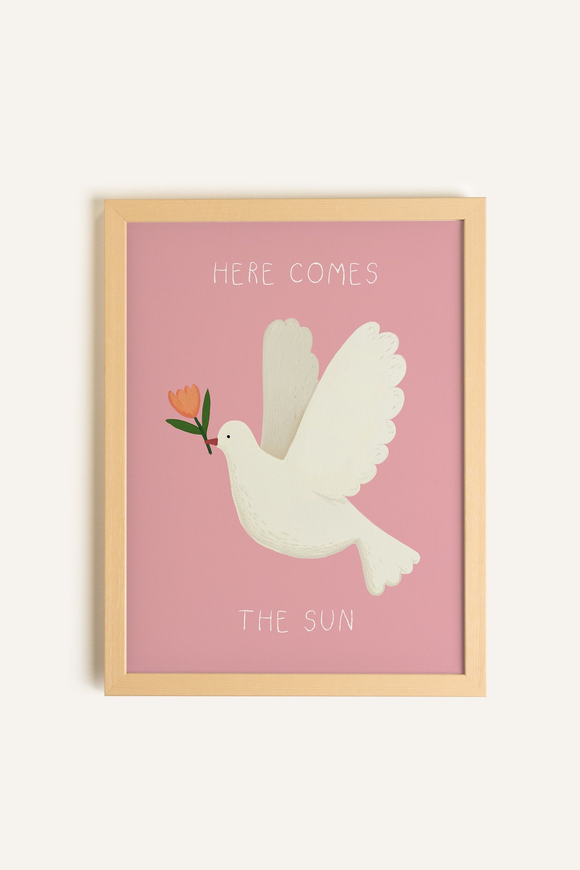 Sun Dove, Framed Canvas
