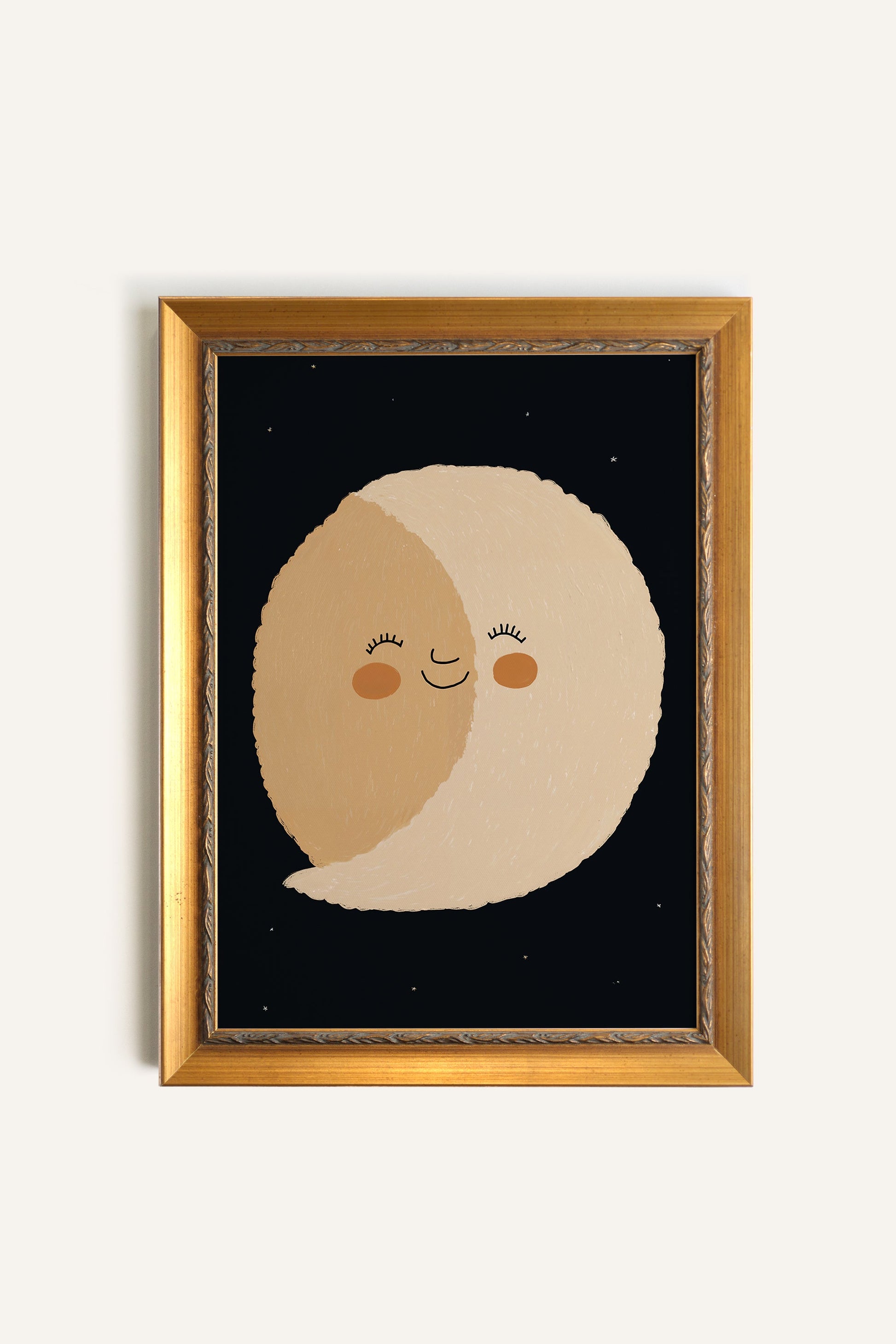 MOON SMILE, VINTAGE GOLD FRAME