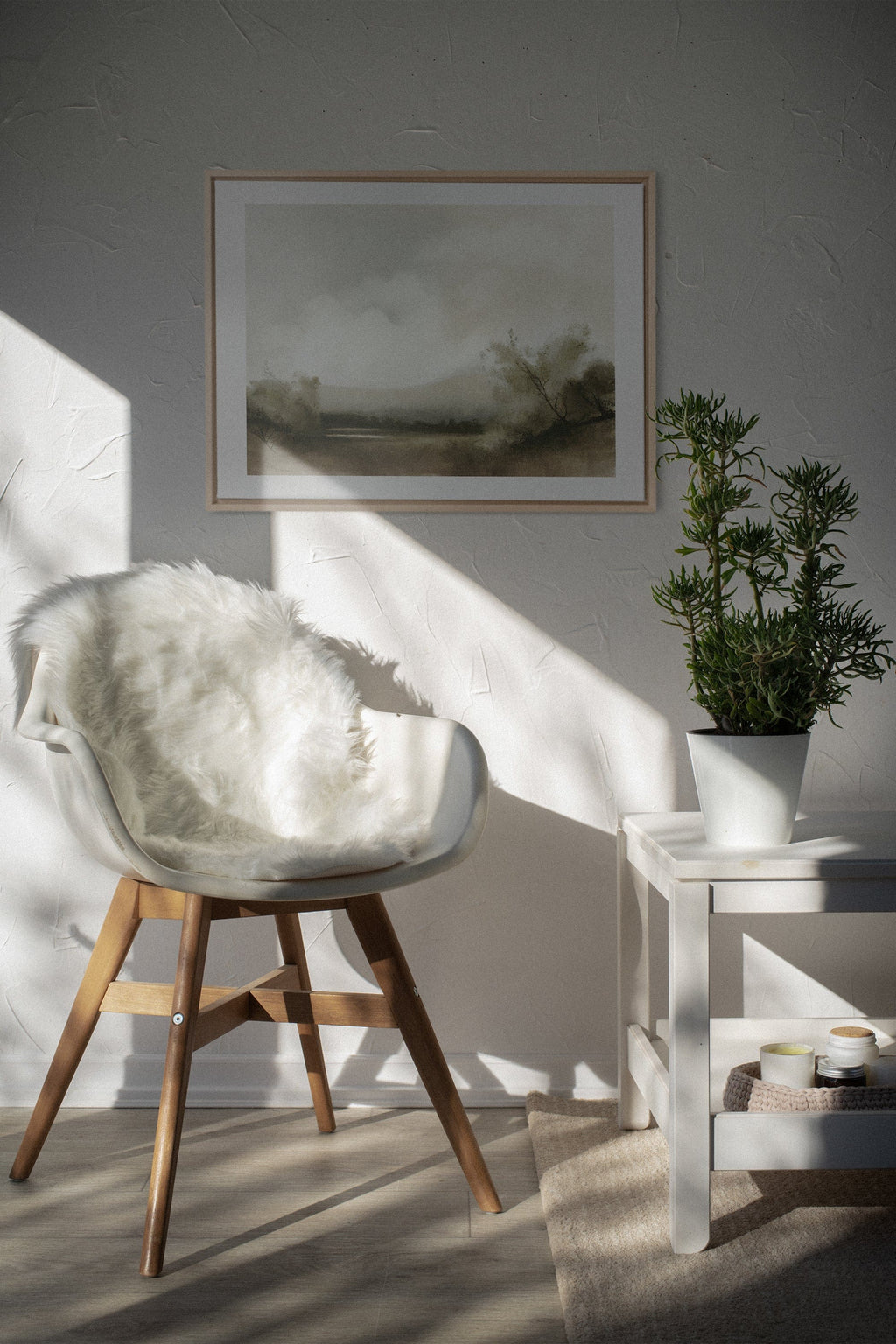 Misty Morning, Stretched Canvas Artwork