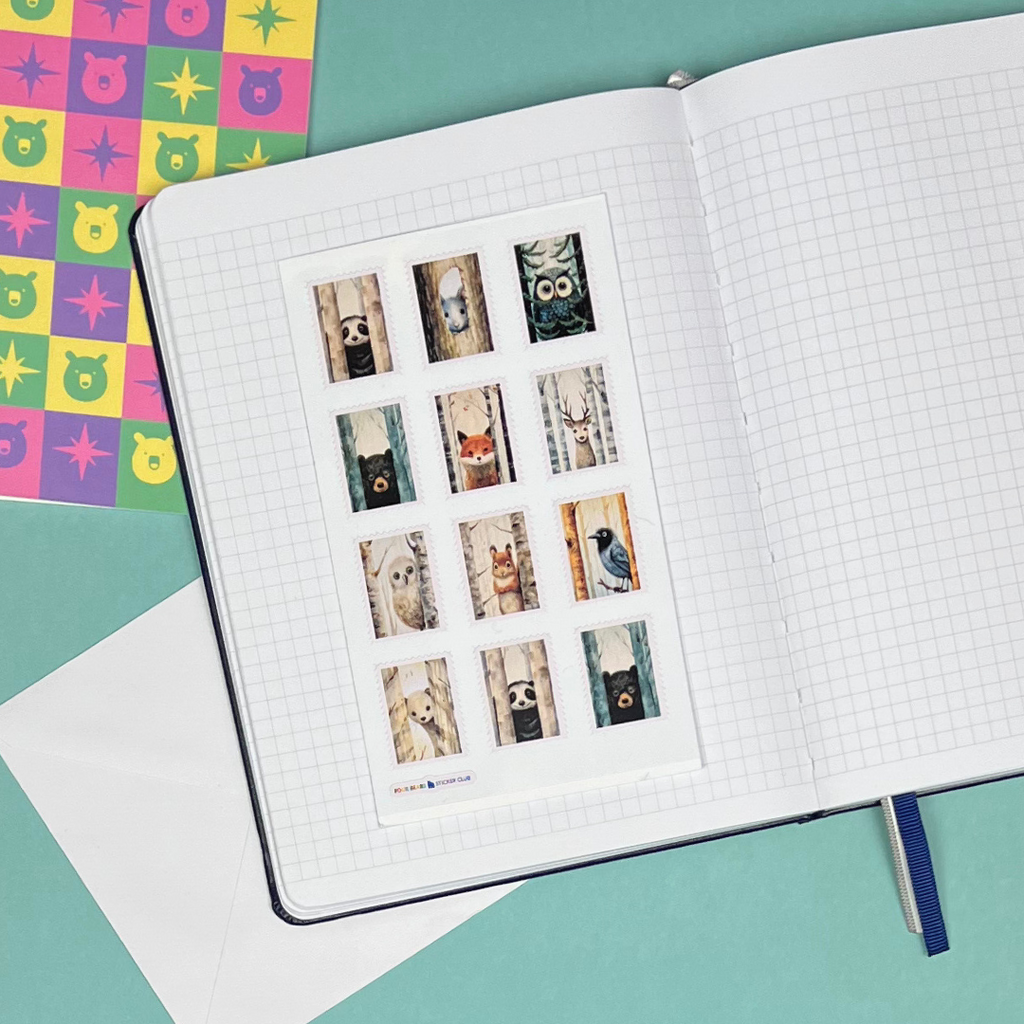 Woodland Faux Stamps