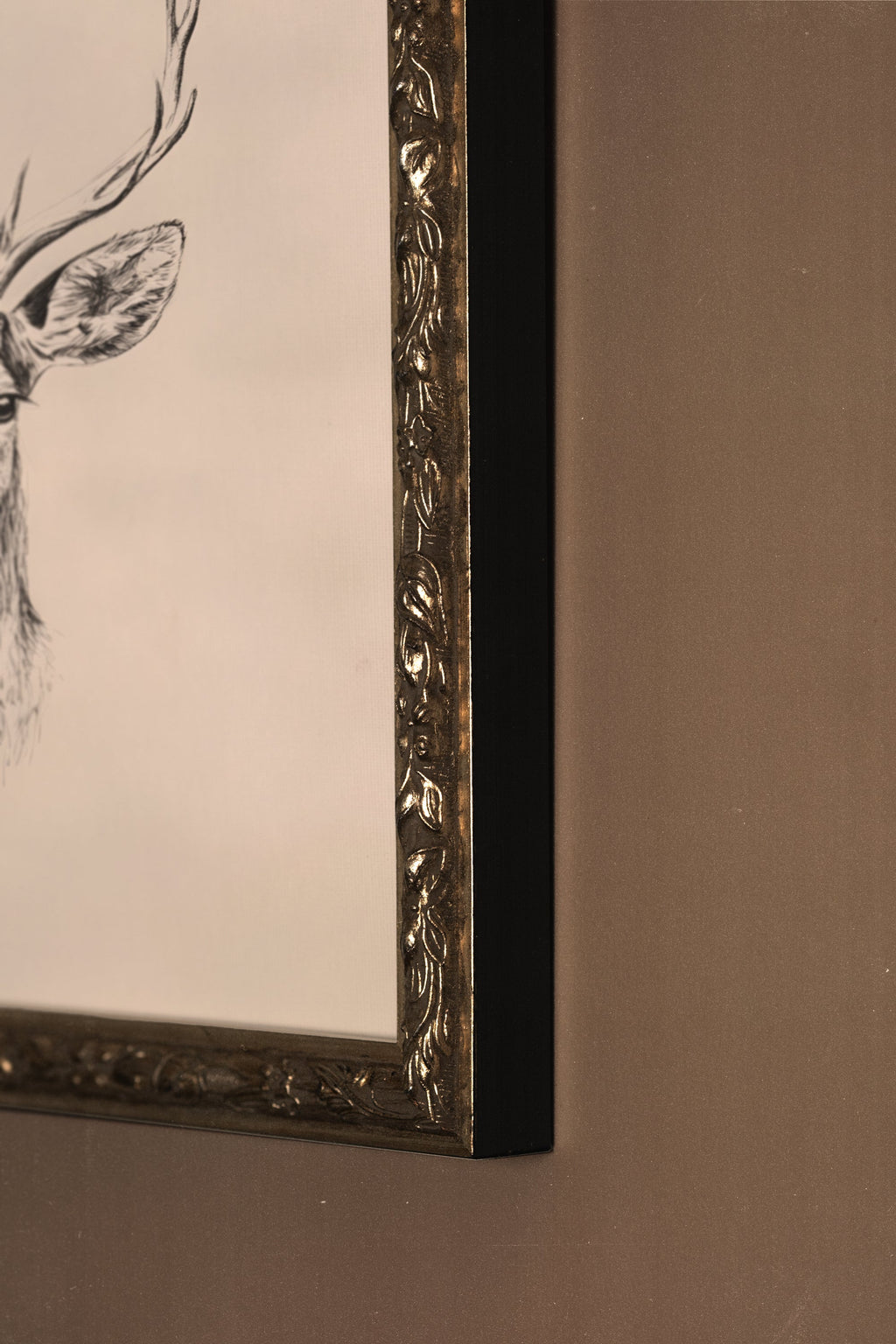 WILD SKETCH, VINTAGE SILVER FRAME
