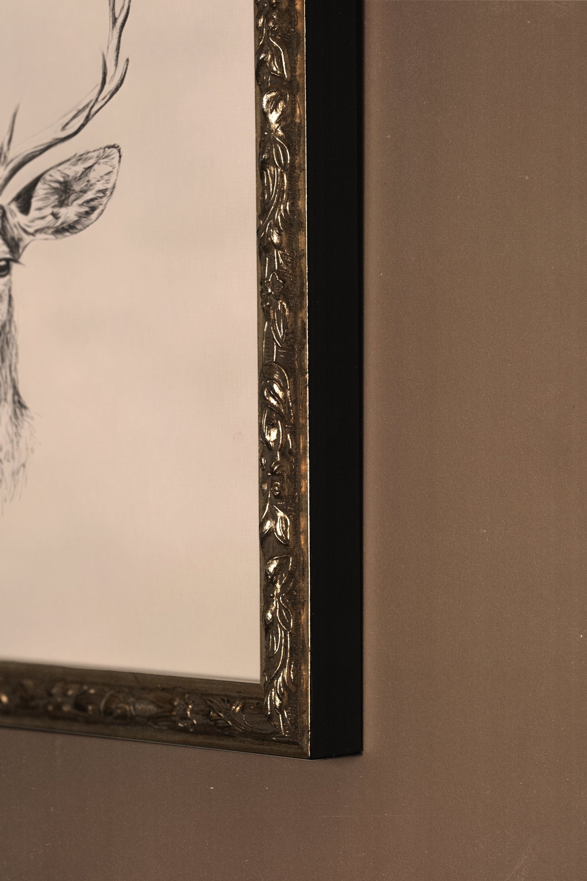 WILD SKETCH, VINTAGE SILVER FRAME