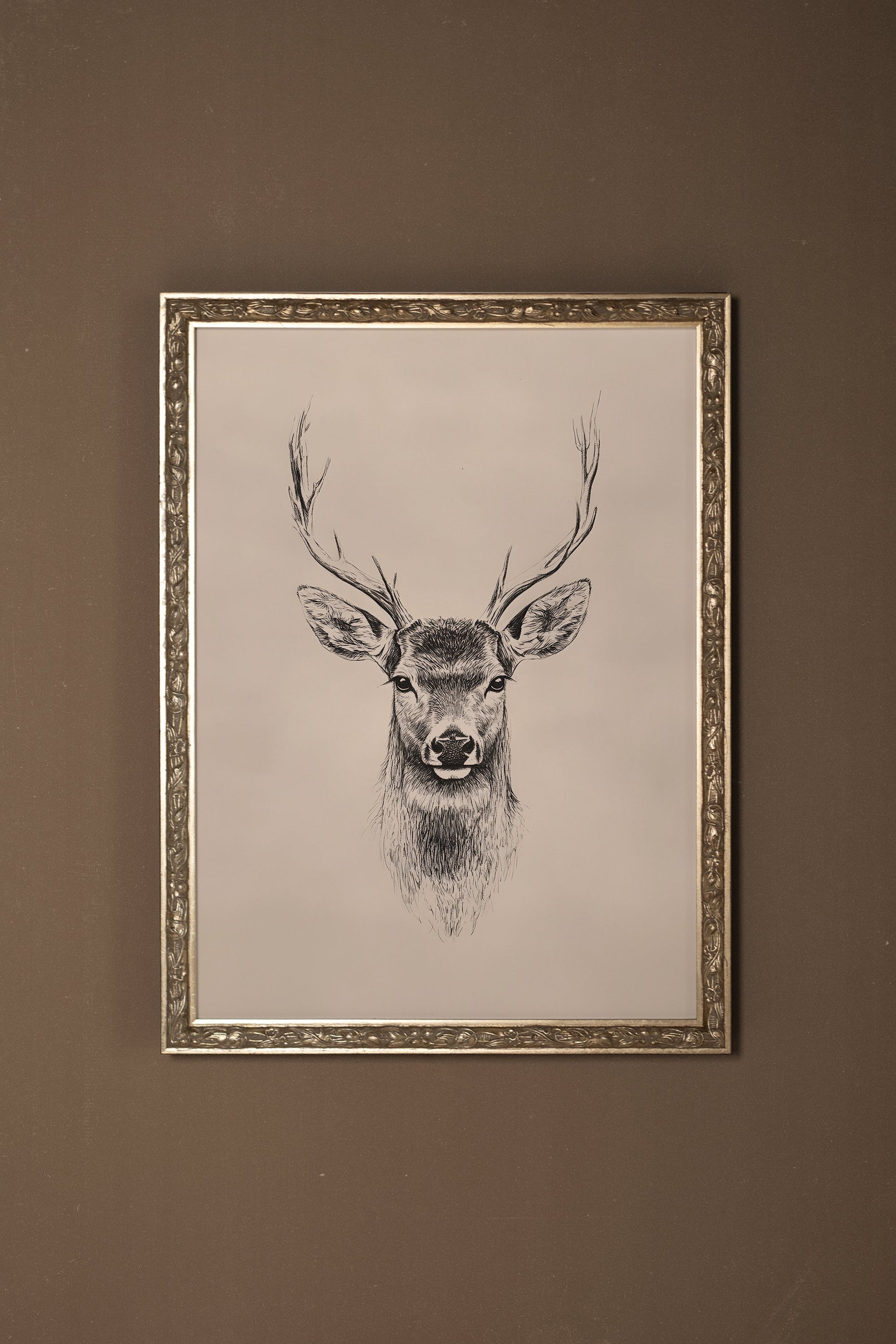 WILD SKETCH, VINTAGE SILVER FRAME