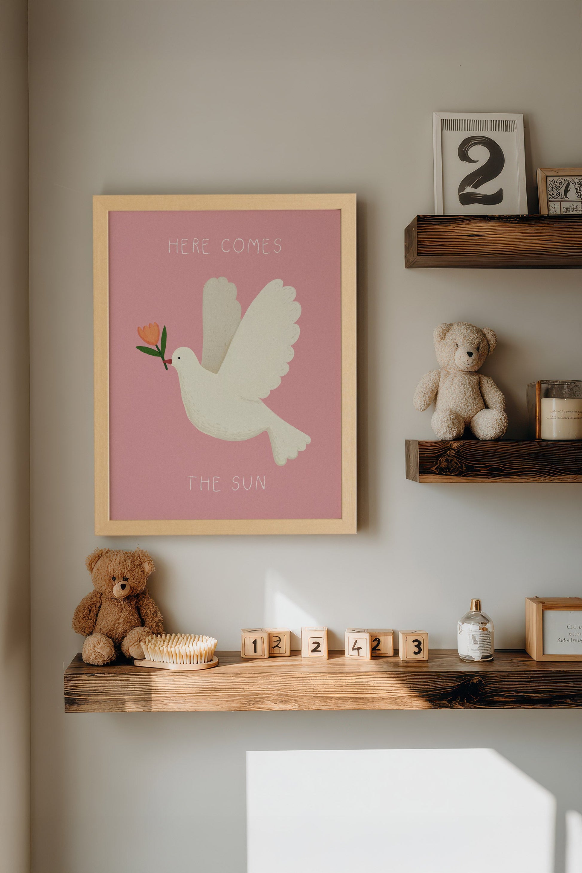 Sun Dove, Framed Canvas