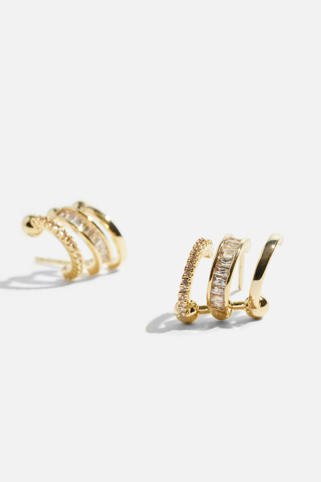 Boucles d'oreilles mini baguettes