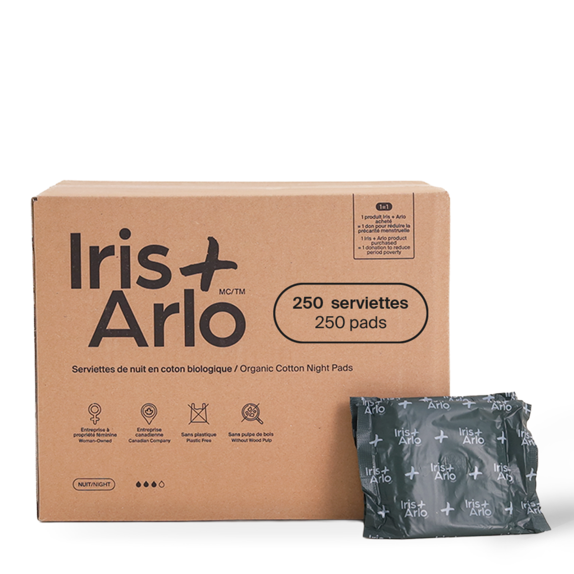 100% Organic Cotton Super Pads - Bulk