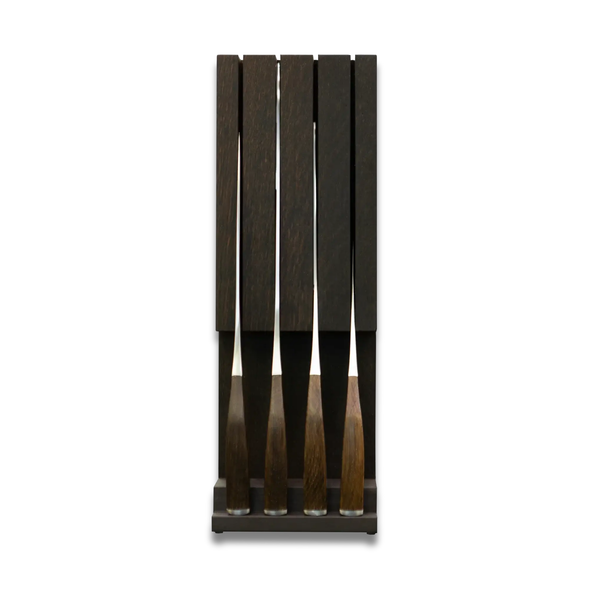 SYNCHROS |  Set of 4 Knives with Oak-wood Knife holder