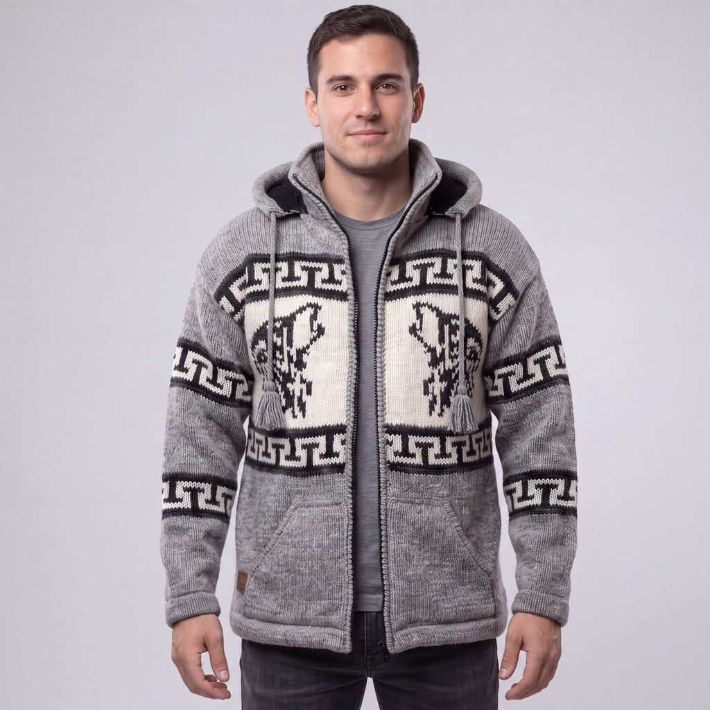 OLDTRIBES™ Lunar Wolf Wool Jacket
