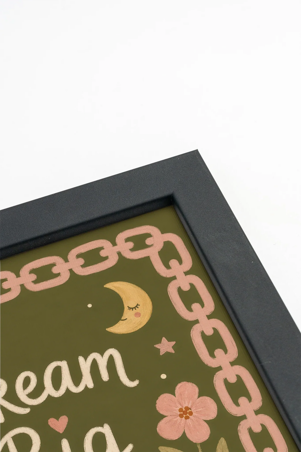 DREAM BIG, Framed Canvas Artwork in Black (collective)