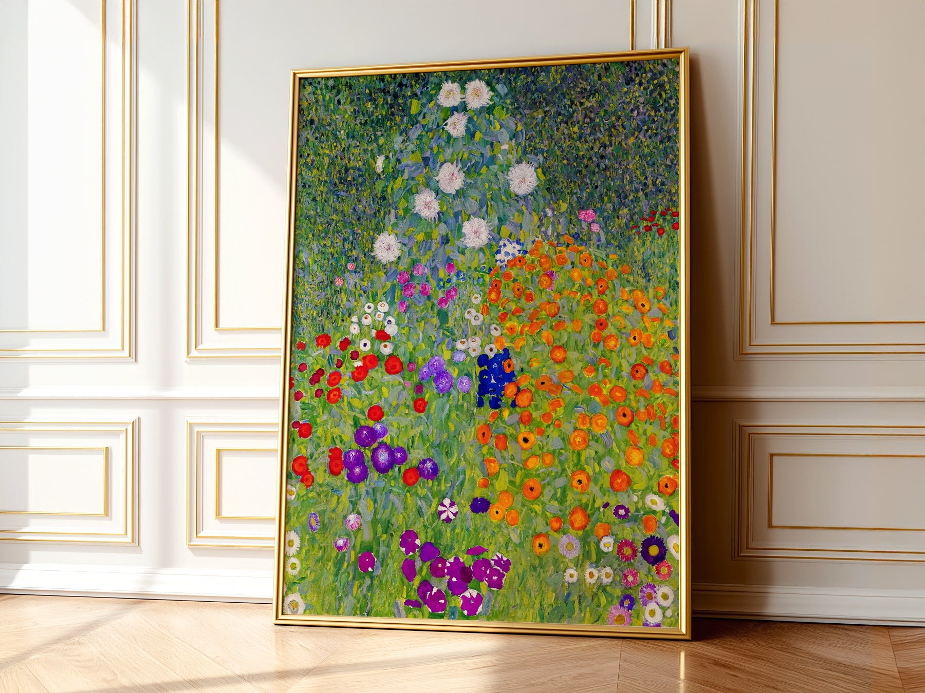 Gustav Klimt Bauerngarten Flower Garden Art Print – Vibrant Wall Decor