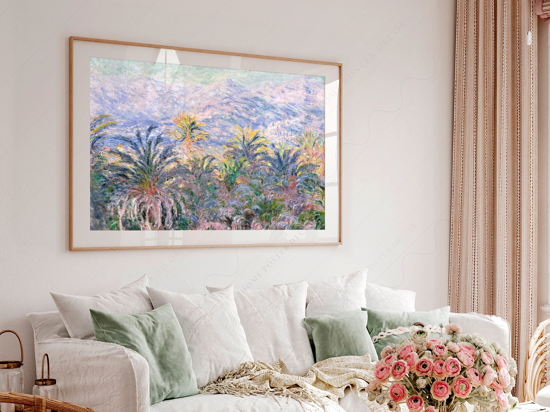 Claude Monet, Palm Trees at Bordighera Art Print – Museum Art Print