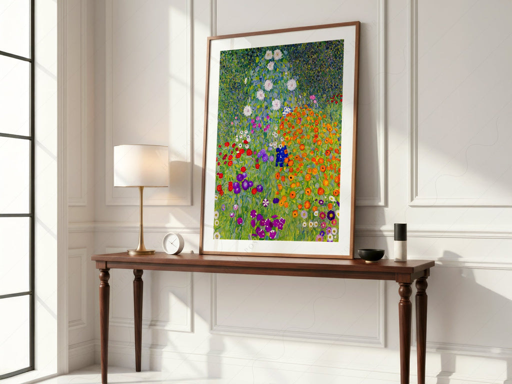 Gustav Klimt Bauerngarten Flower Garden Art Print – Vibrant Wall Decor