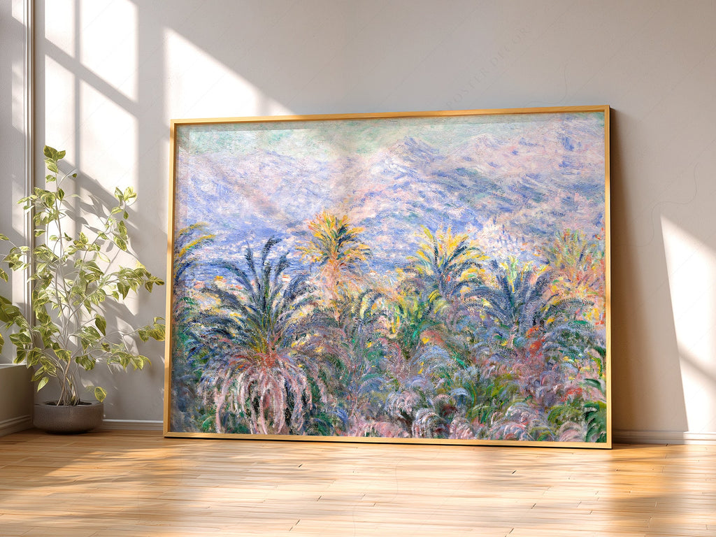 Claude Monet, Palm Trees at Bordighera Art Print – Museum Art Print