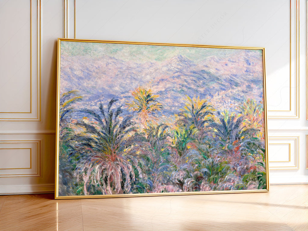 Claude Monet, Palm Trees at Bordighera Art Print – Museum Art Print