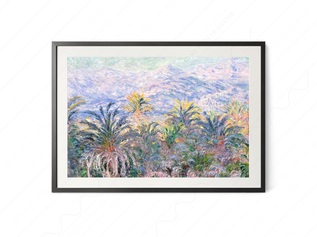 Claude Monet, Palm Trees at Bordighera Art Print – Museum Art Print