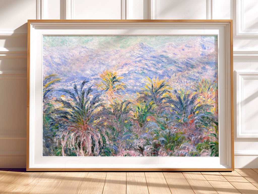 Claude Monet, Palm Trees at Bordighera Art Print – Museum Art Print