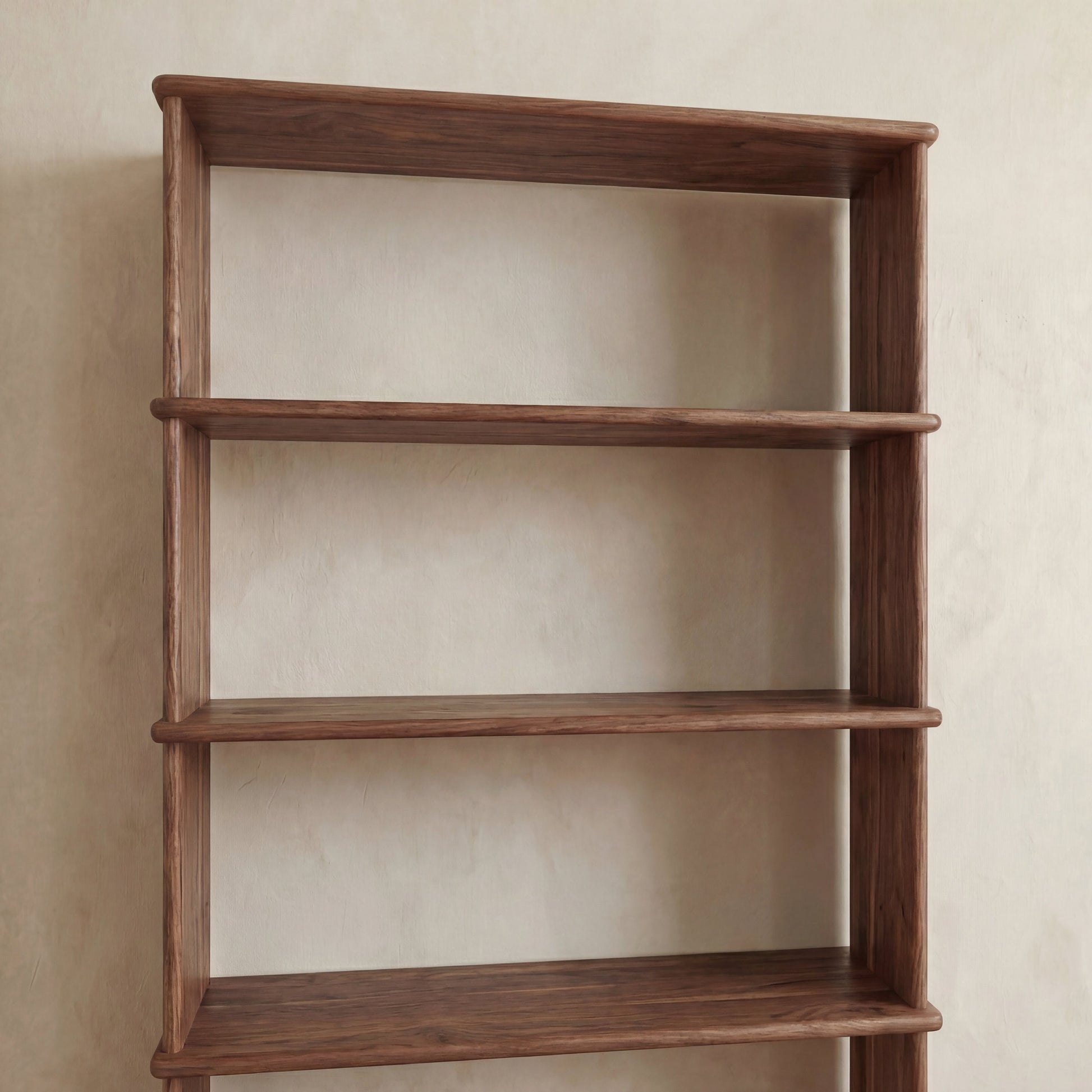 Bibliothèque à 4 étagères en noyer