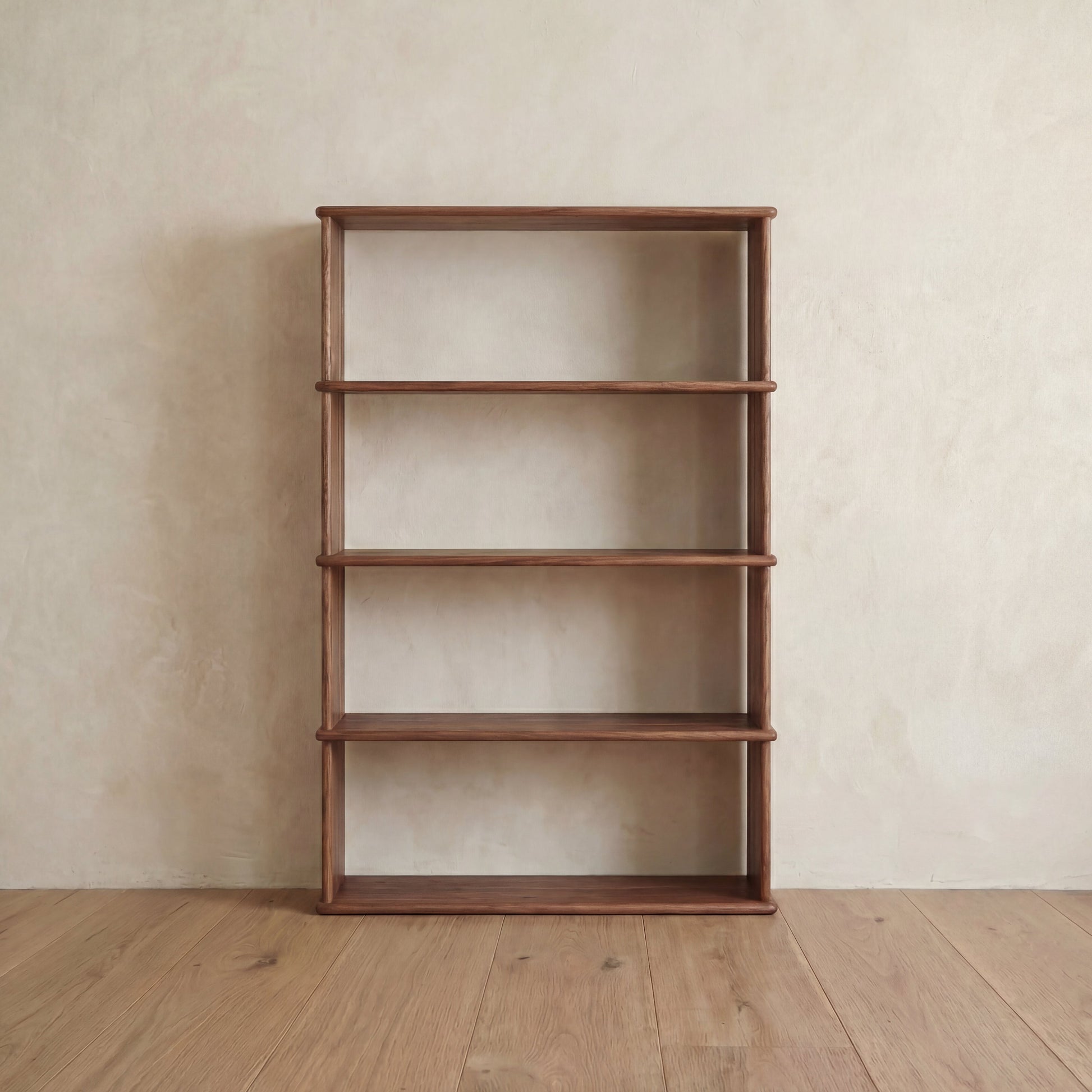 Bibliothèque à 4 étagères en noyer