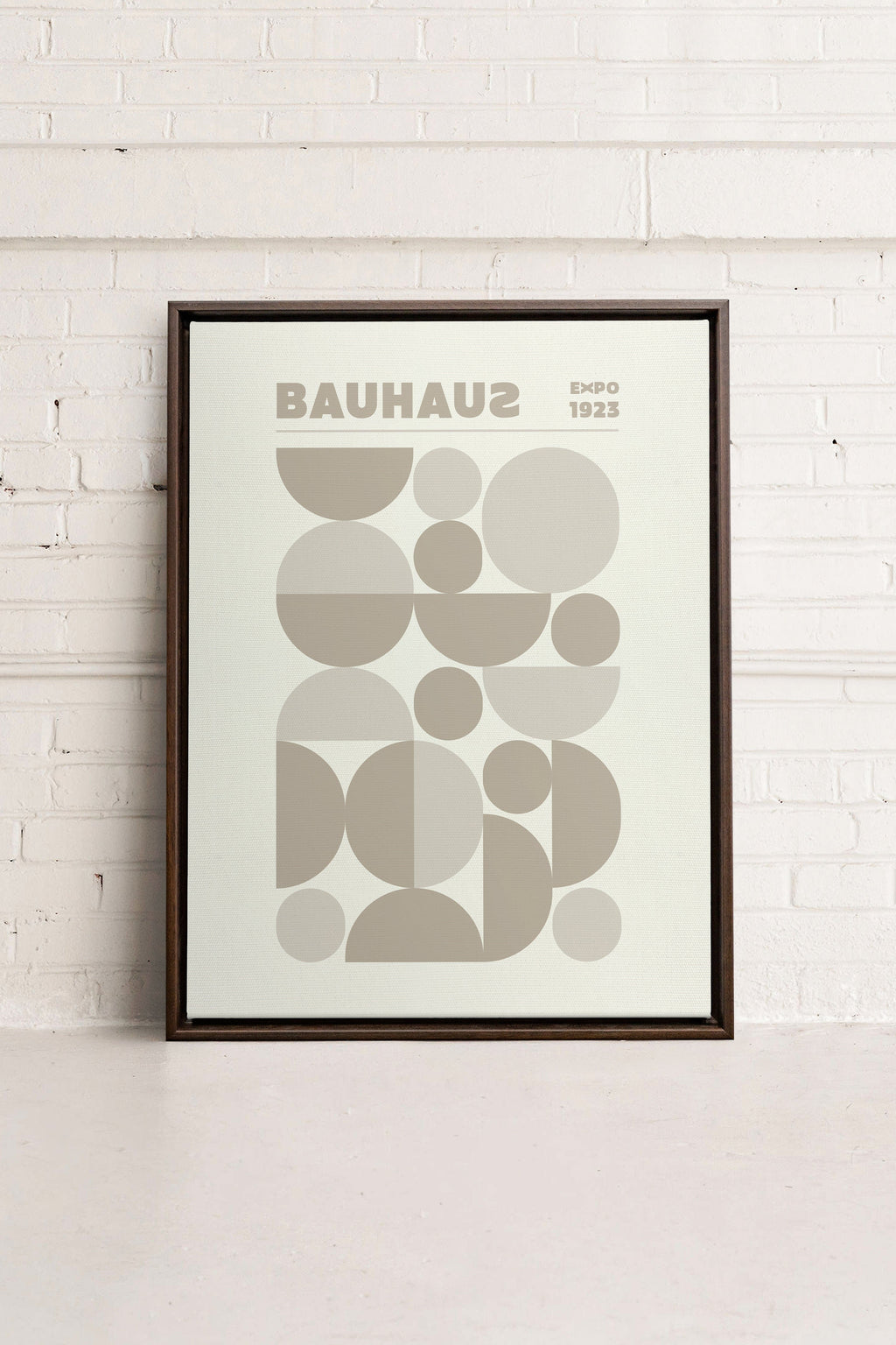 Round Sculptures, Printed Canvas