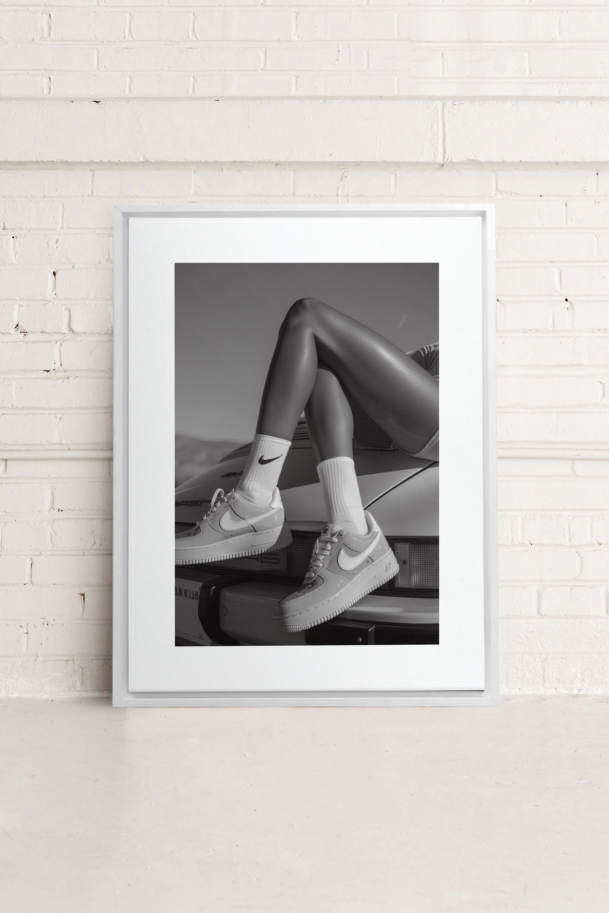 BLACK & WHITE BLISS, Stretched Canvas Artwork