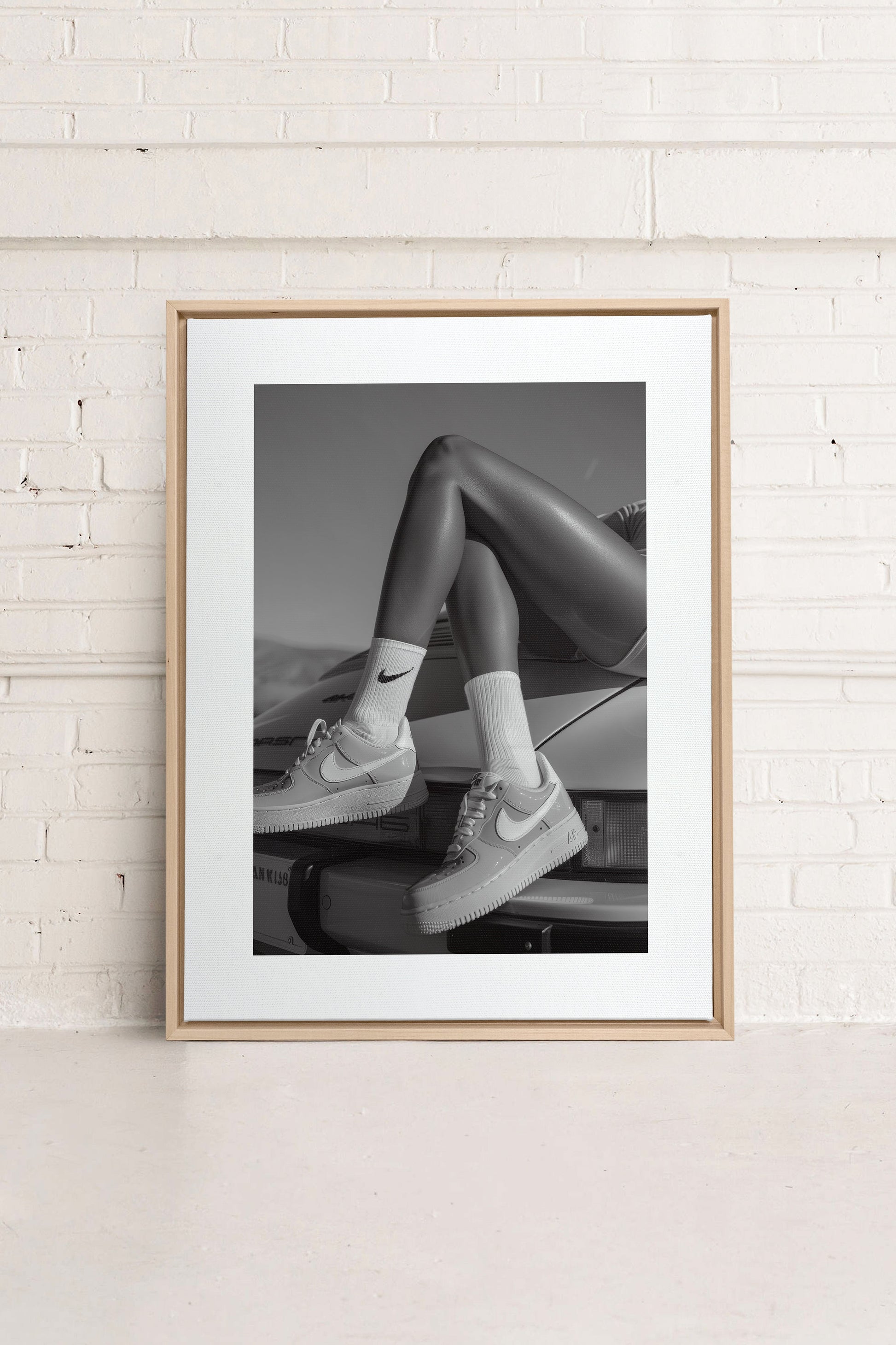 BLACK & WHITE BLISS, Stretched Canvas Artwork