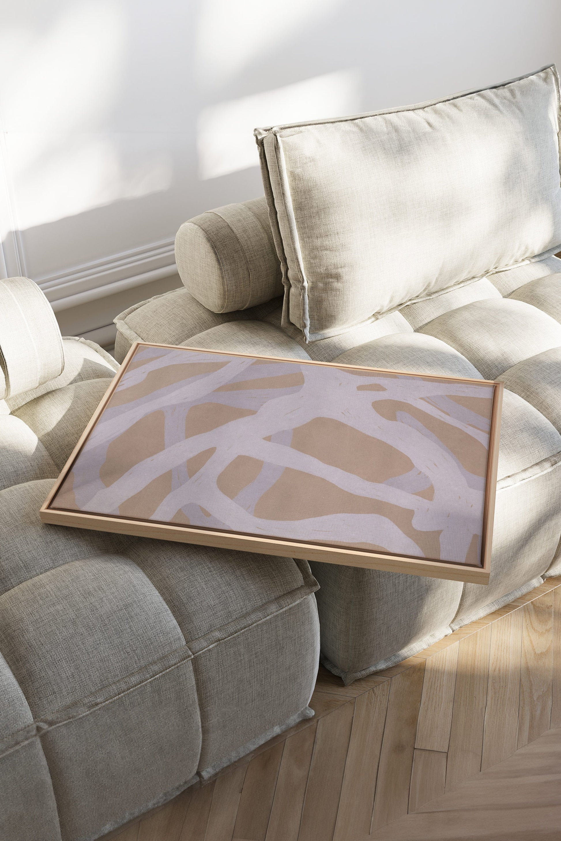 Natural Weaving, Stretched Canvas Artwork