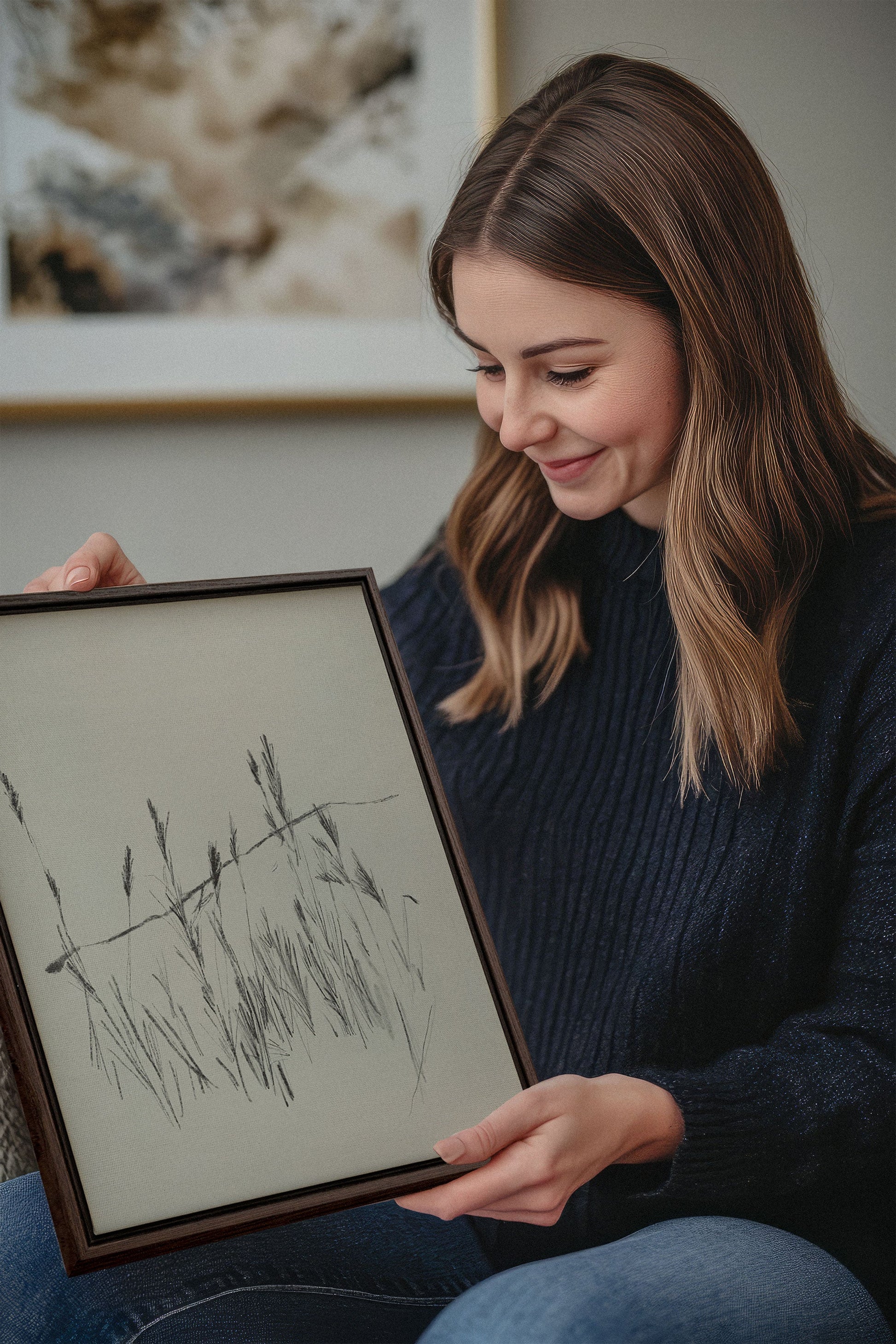 STICKS TO THE WIND, Stretched Canvas Artwork