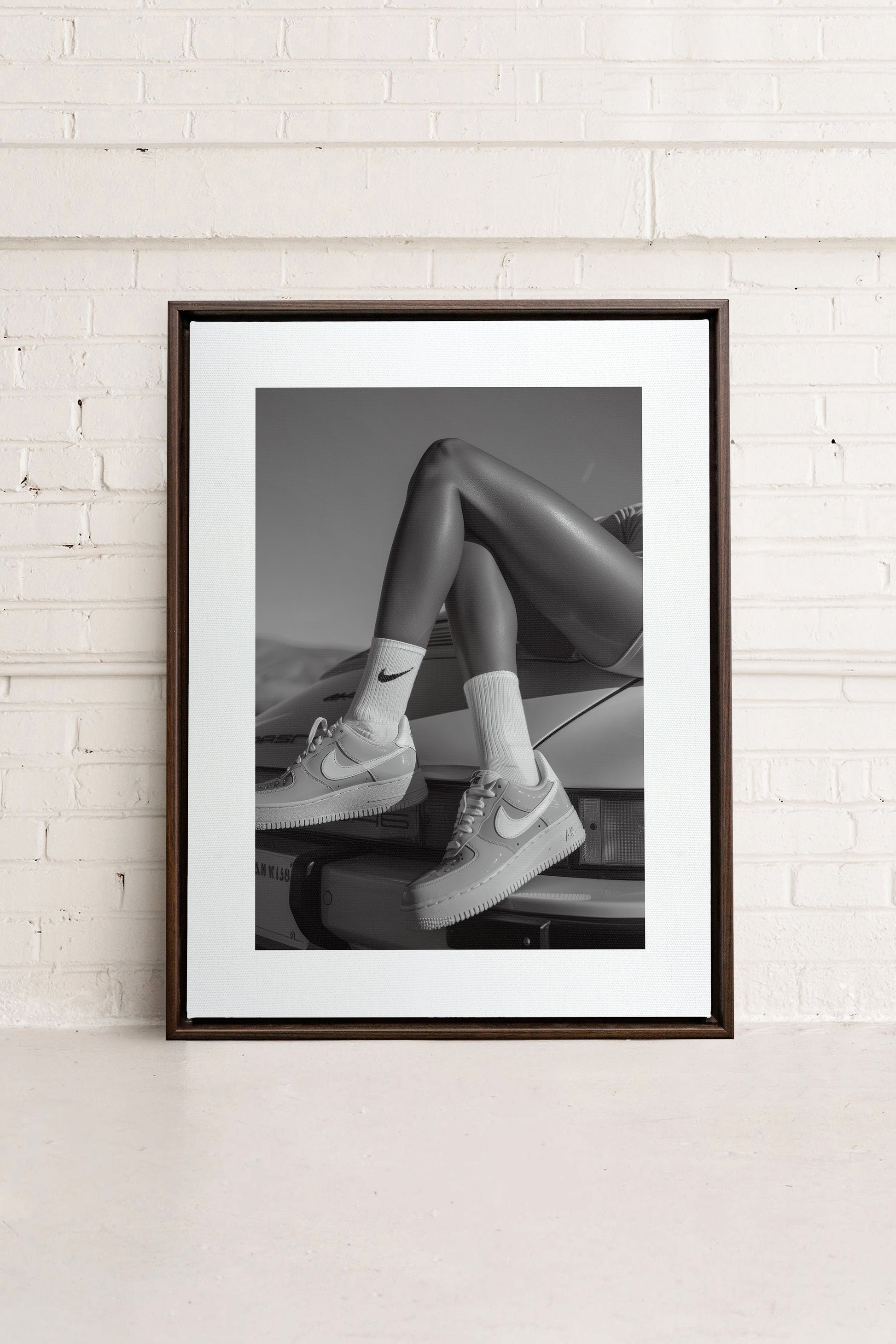 BLACK & WHITE BLISS, Stretched Canvas Artwork