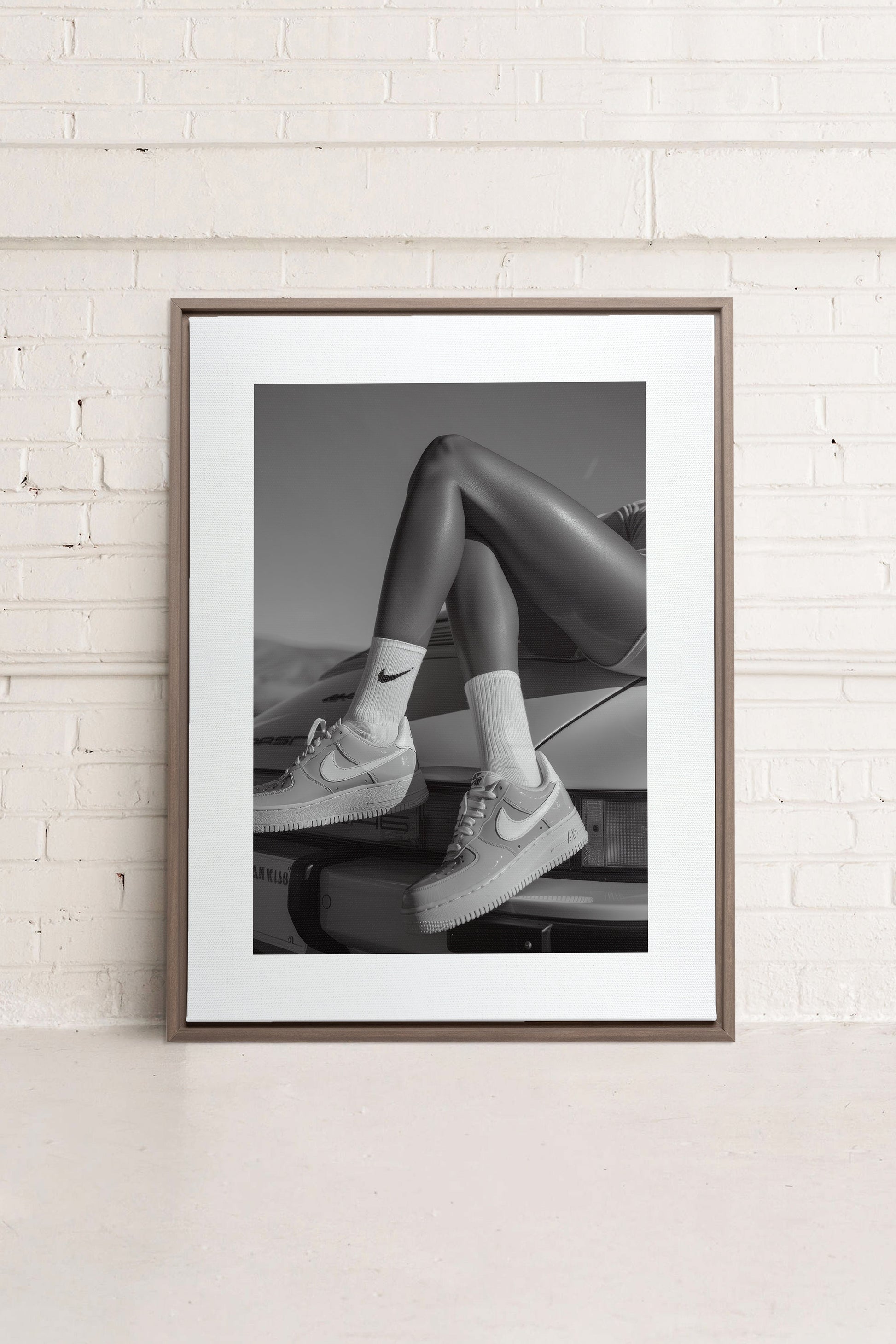BLACK & WHITE BLISS, Stretched Canvas Artwork