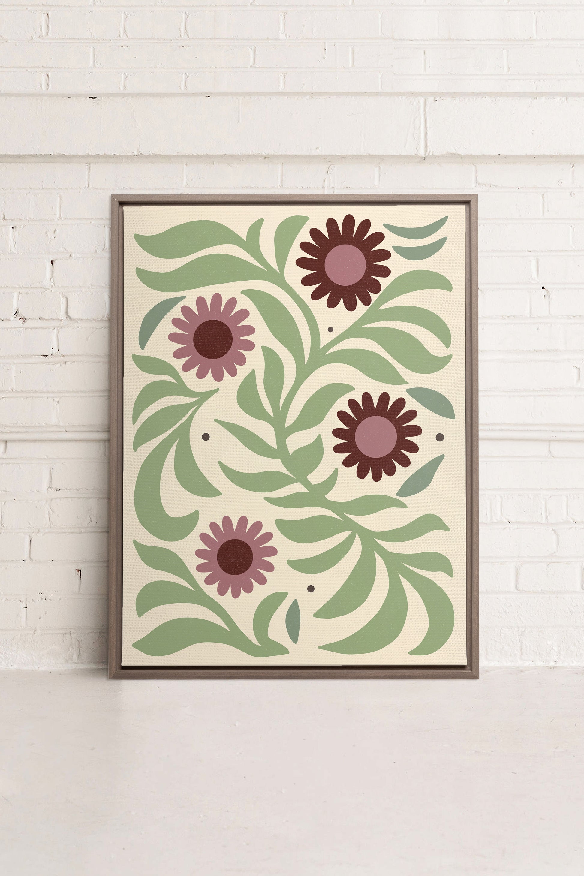 ROSY SPRIGS, Stretched Canvas Artwork
