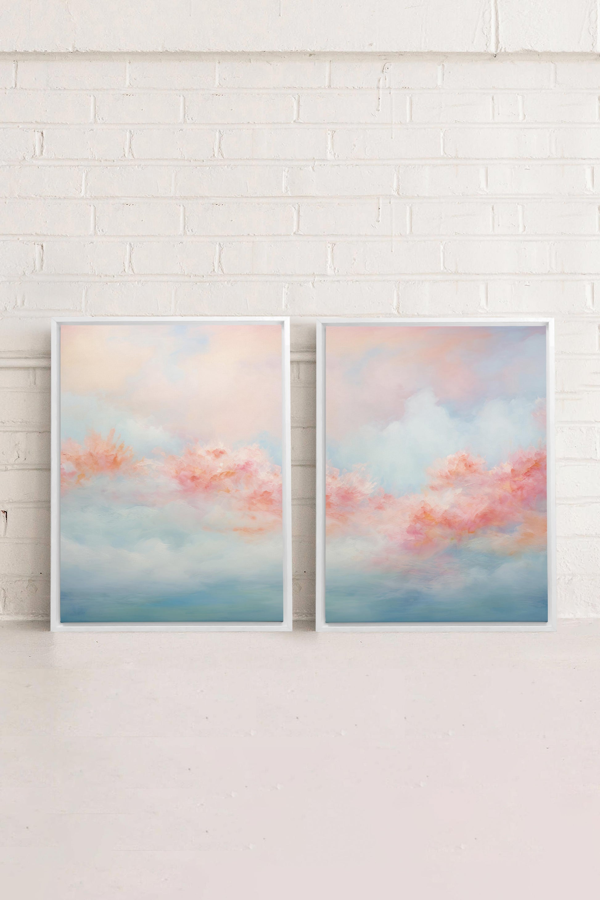 MYSTIC SUNSET DUO (2 Stretched Canvas Artworks)