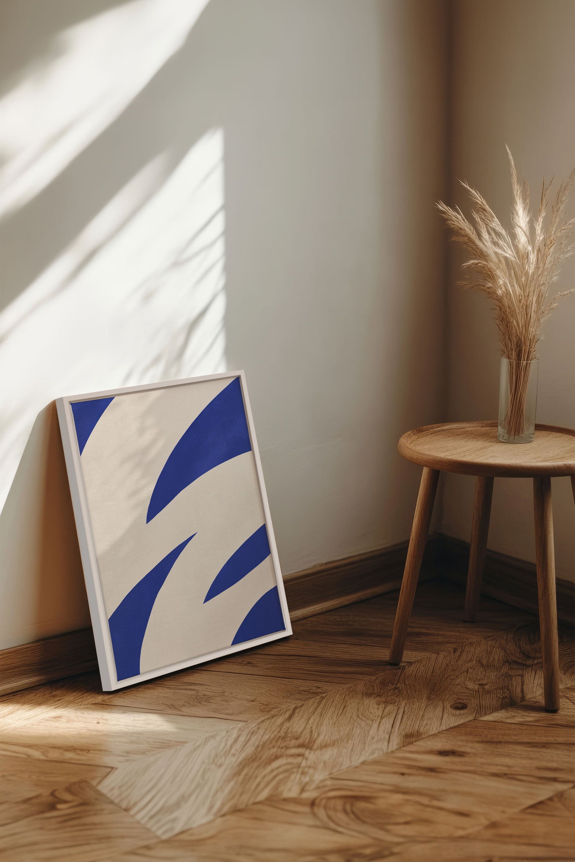COBALT FLOW, Stretched Canvas Artwork