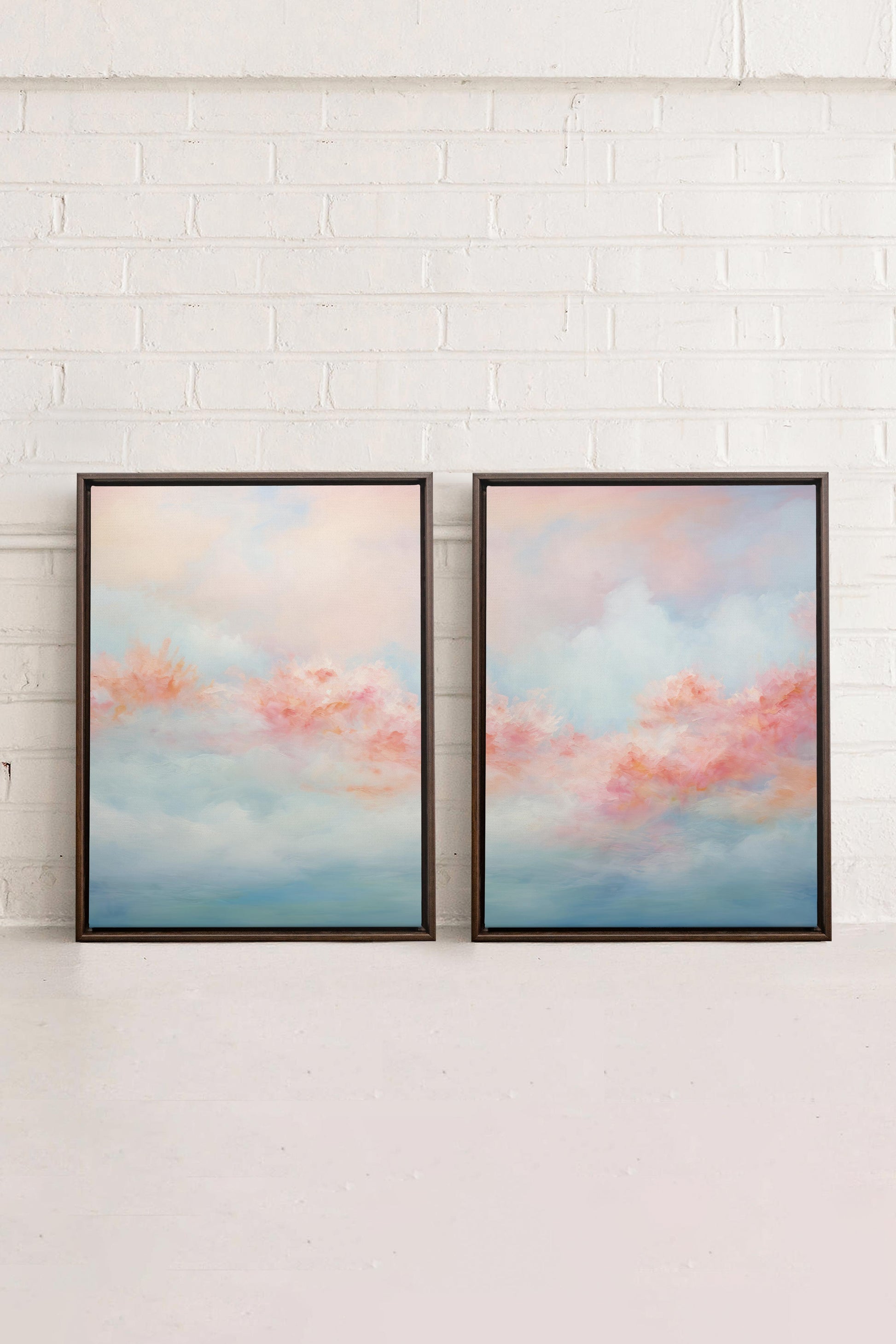 MYSTIC SUNSET DUO (2 Stretched Canvas Artworks)